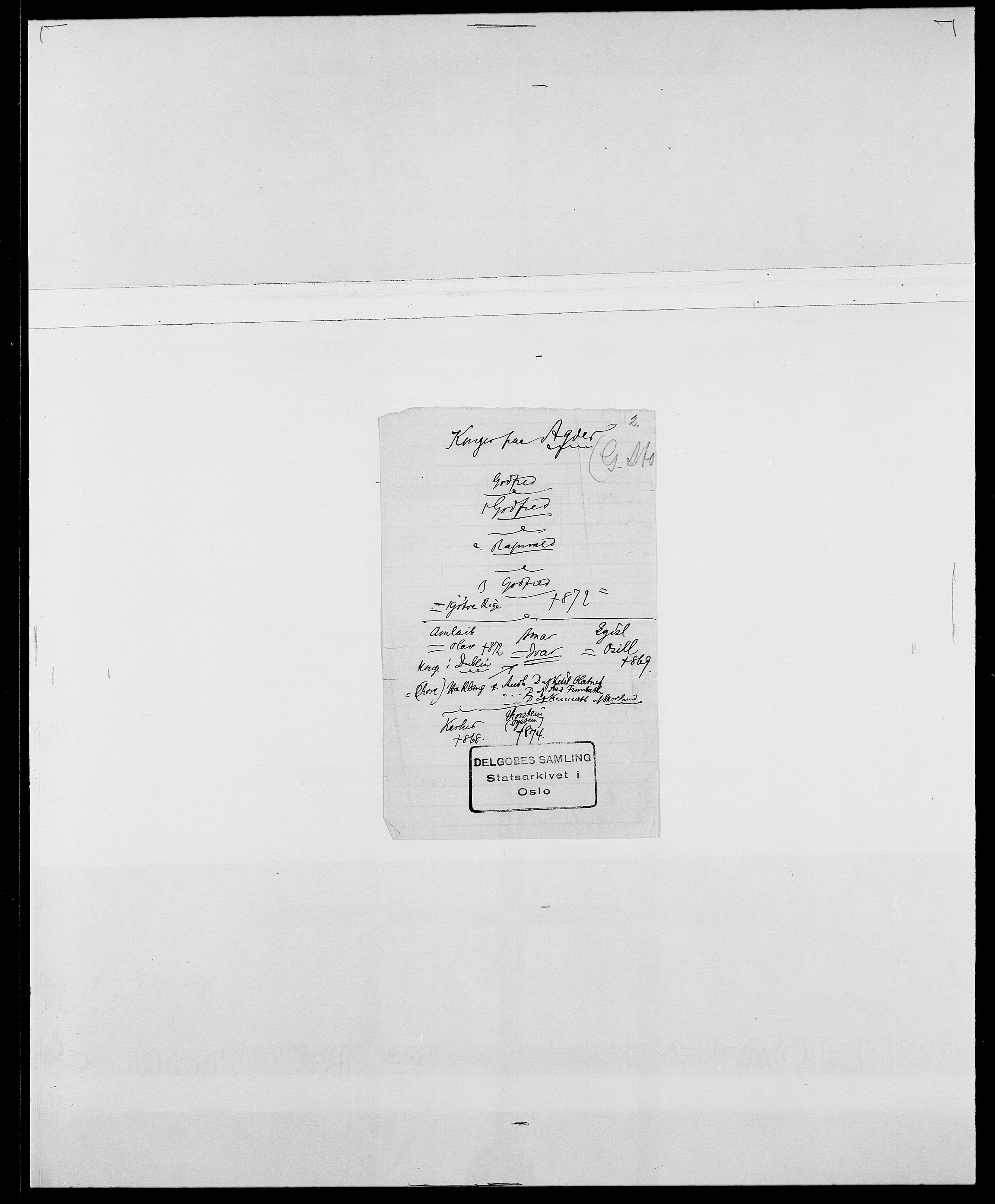 Delgobe, Charles Antoine - samling, AV/SAO-PAO-0038/D/Da/L0001: Aabye - Angerman, p. 290