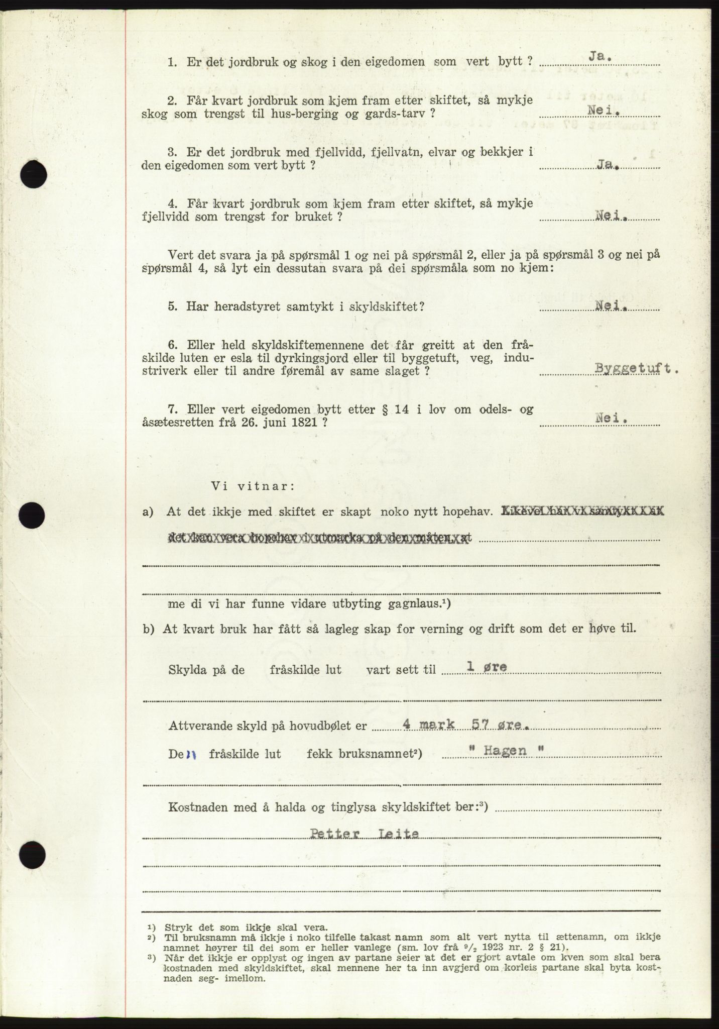 Søre Sunnmøre sorenskriveri, AV/SAT-A-4122/1/2/2C/L0095: Mortgage book no. 21A, 1953-1953, Diary no: : 1297/1953