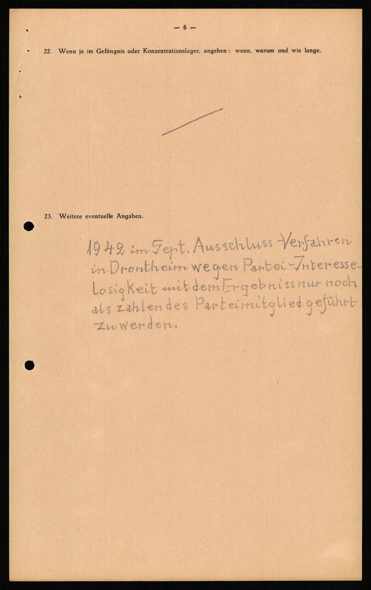 Forsvaret, Forsvarets overkommando II, AV/RA-RAFA-3915/D/Db/L0013: CI Questionaires. Tyske okkupasjonsstyrker i Norge. Tyskere., 1945-1946, p. 131