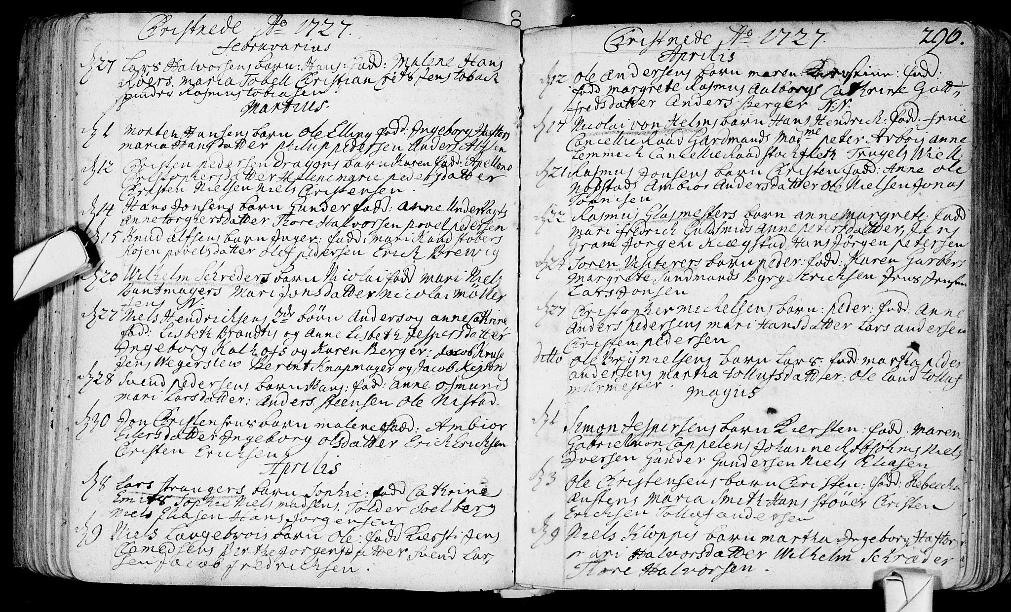 Bragernes kirkebøker, AV/SAKO-A-6/F/Fa/L0003: Parish register (official) no. I 3, 1706-1734, p. 296