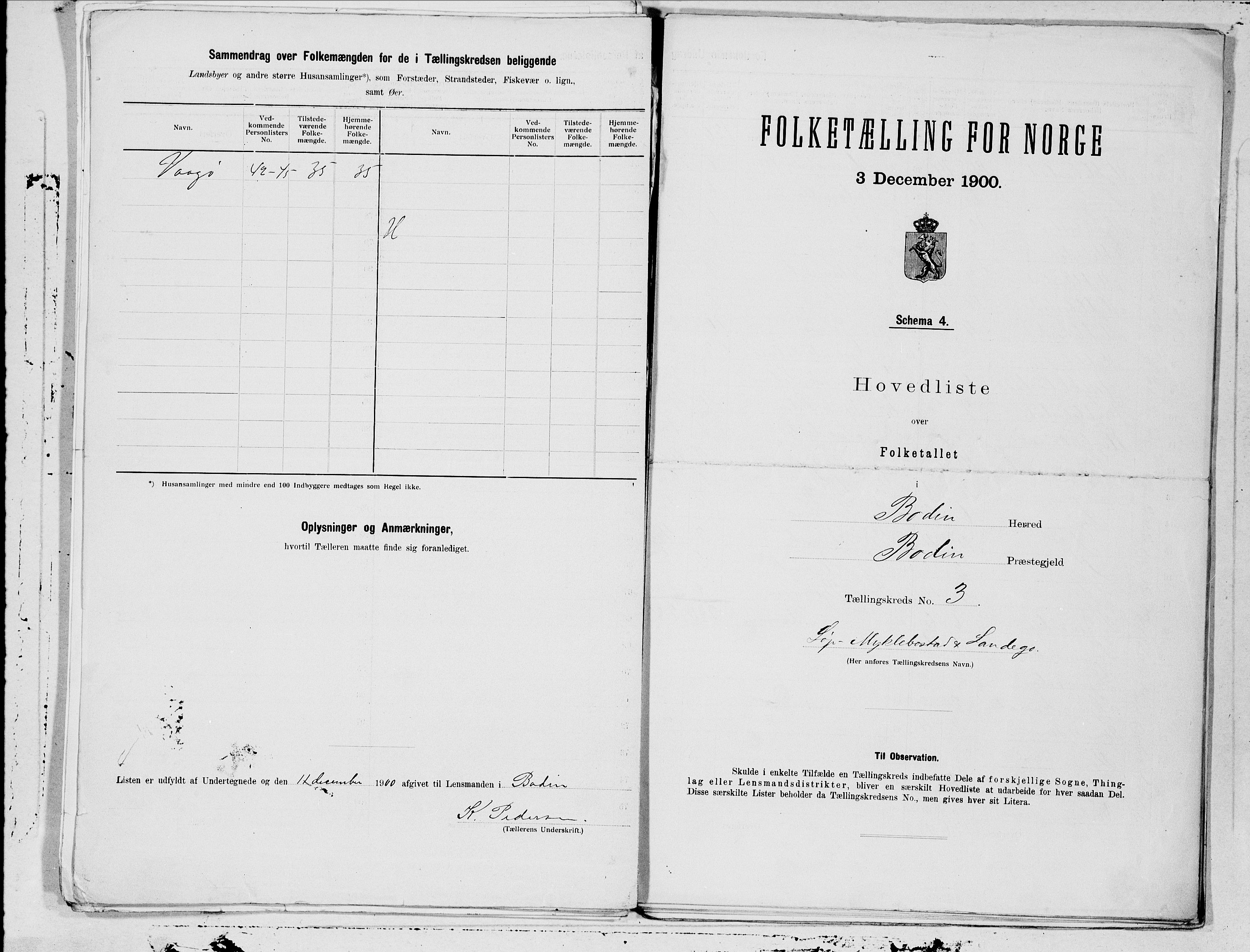 SAT, 1900 census for Bodin, 1900, p. 6