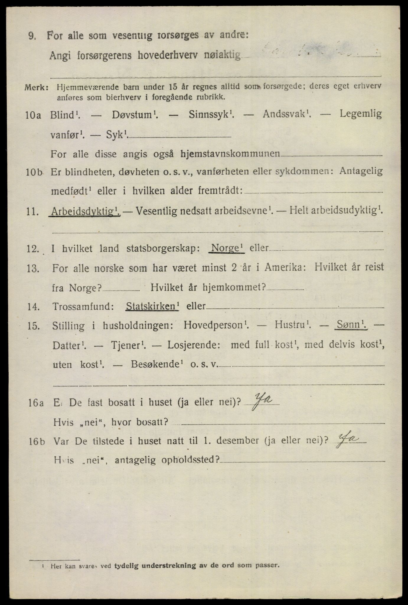 SAKO, 1920 census for Gol, 1920, p. 5455