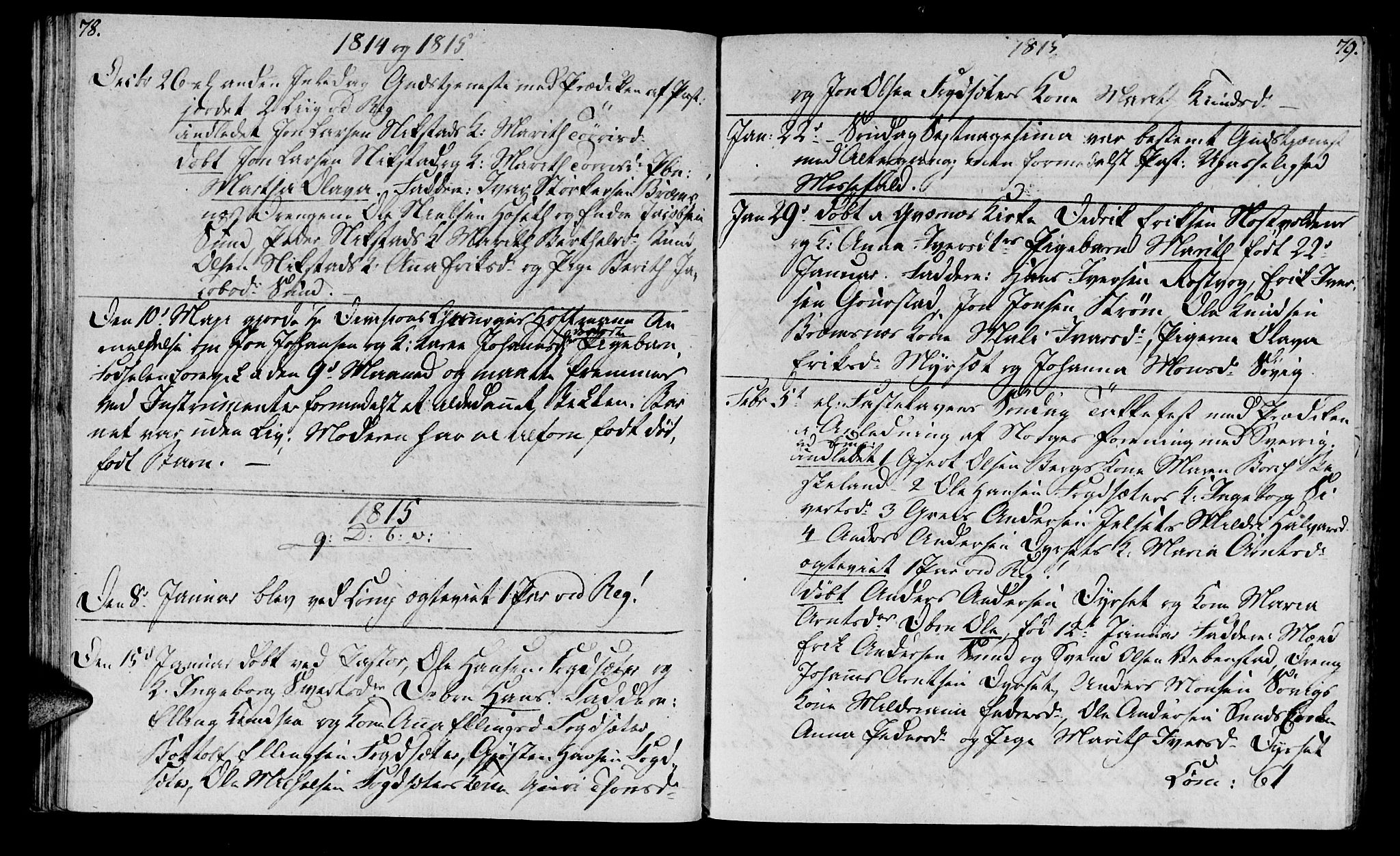 Ministerialprotokoller, klokkerbøker og fødselsregistre - Møre og Romsdal, SAT/A-1454/569/L0817: Parish register (official) no. 569A03, 1805-1819, p. 78-79