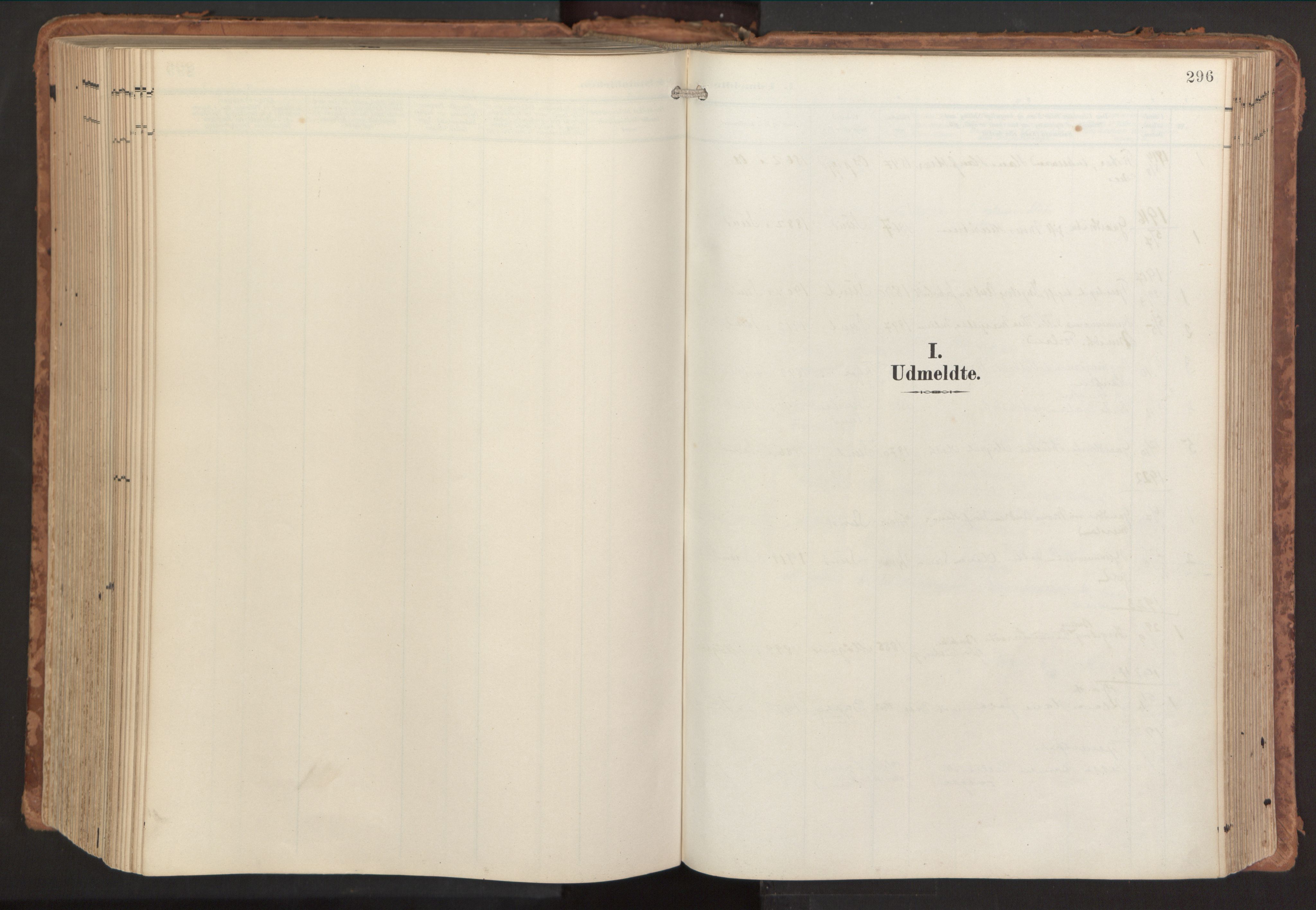 Sund sokneprestembete, SAB/A-99930: Parish register (official) no. B 2, 1907-1926, p. 296