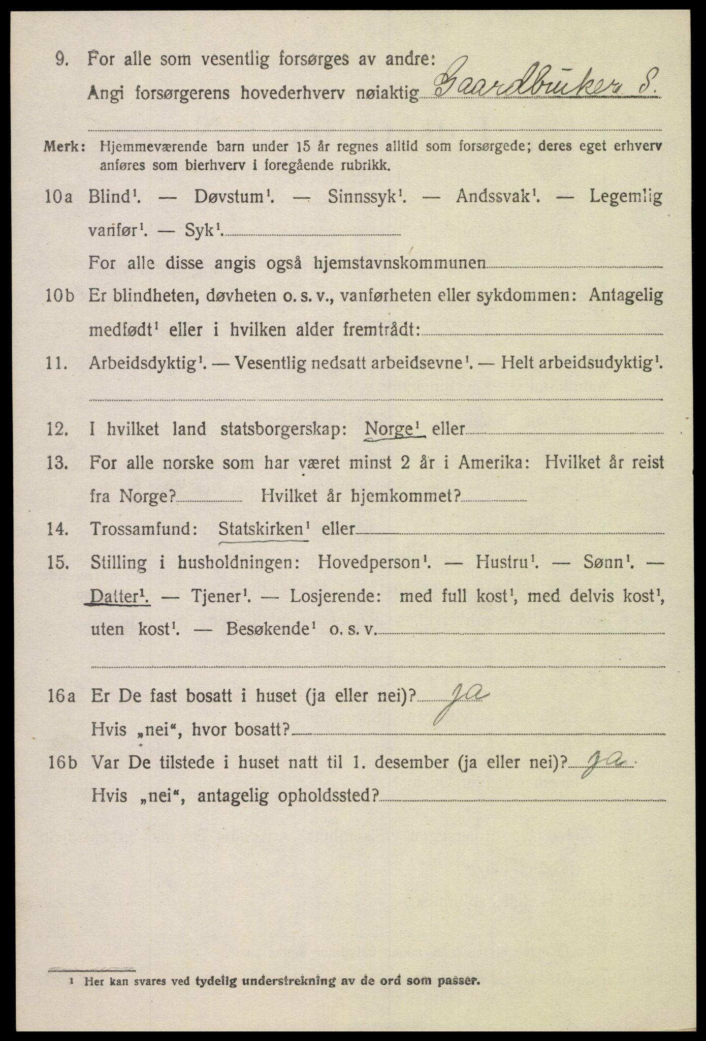 SAK, 1920 census for Greipstad, 1920, p. 1507