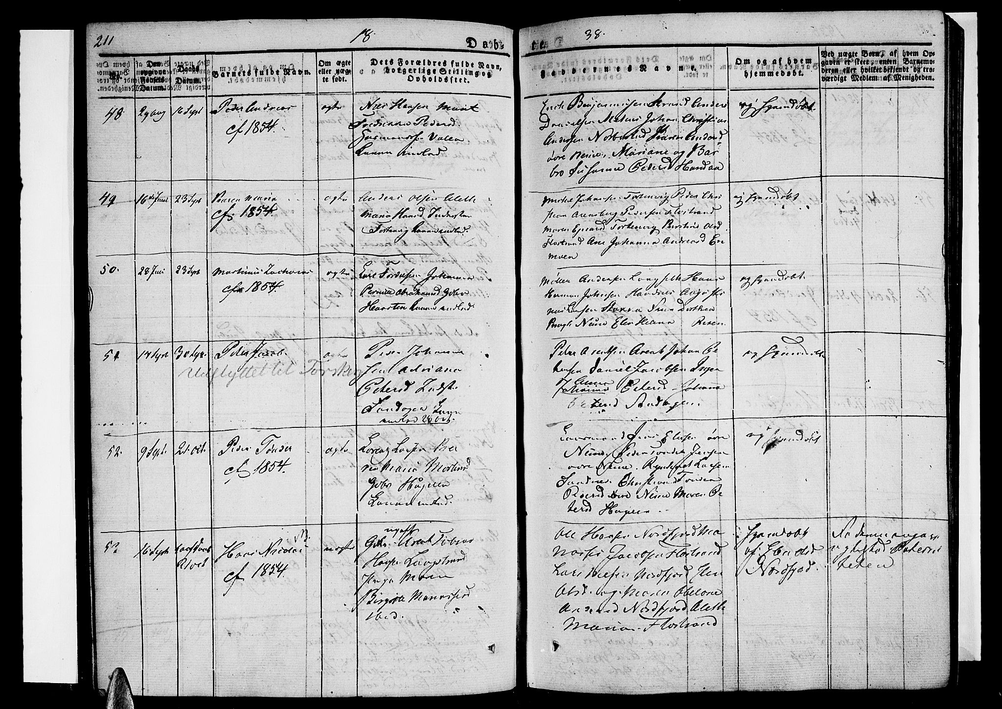 Ministerialprotokoller, klokkerbøker og fødselsregistre - Nordland, AV/SAT-A-1459/838/L0548: Parish register (official) no. 838A06, 1829-1839, p. 211-212