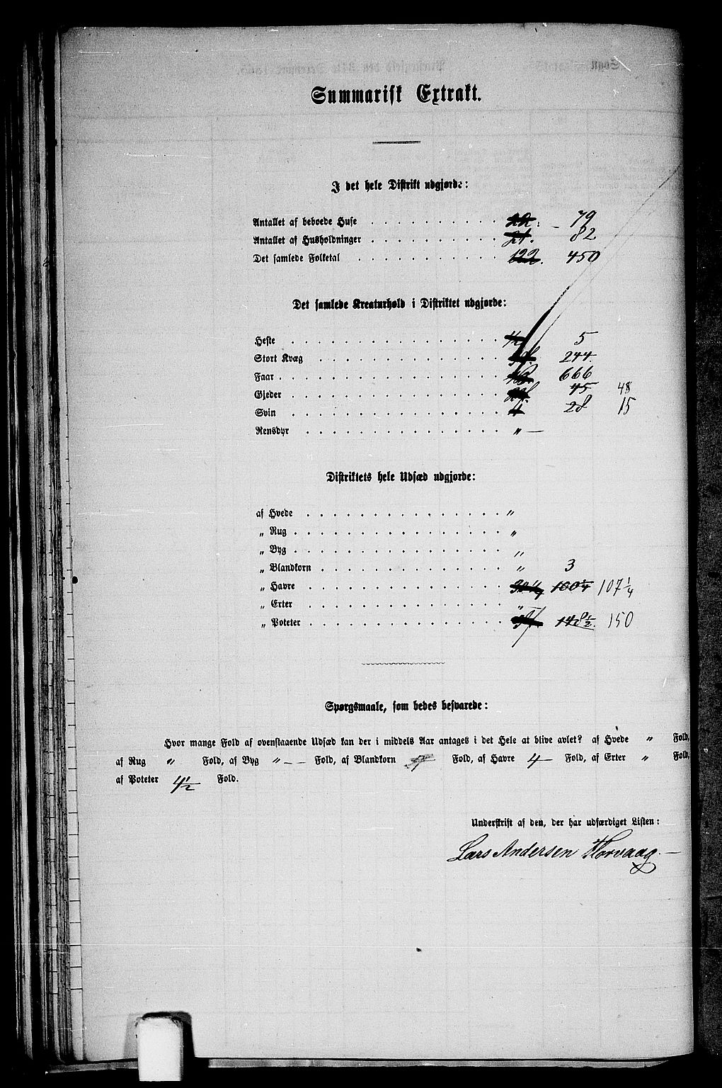 RA, 1865 census for Hosanger, 1865, p. 49