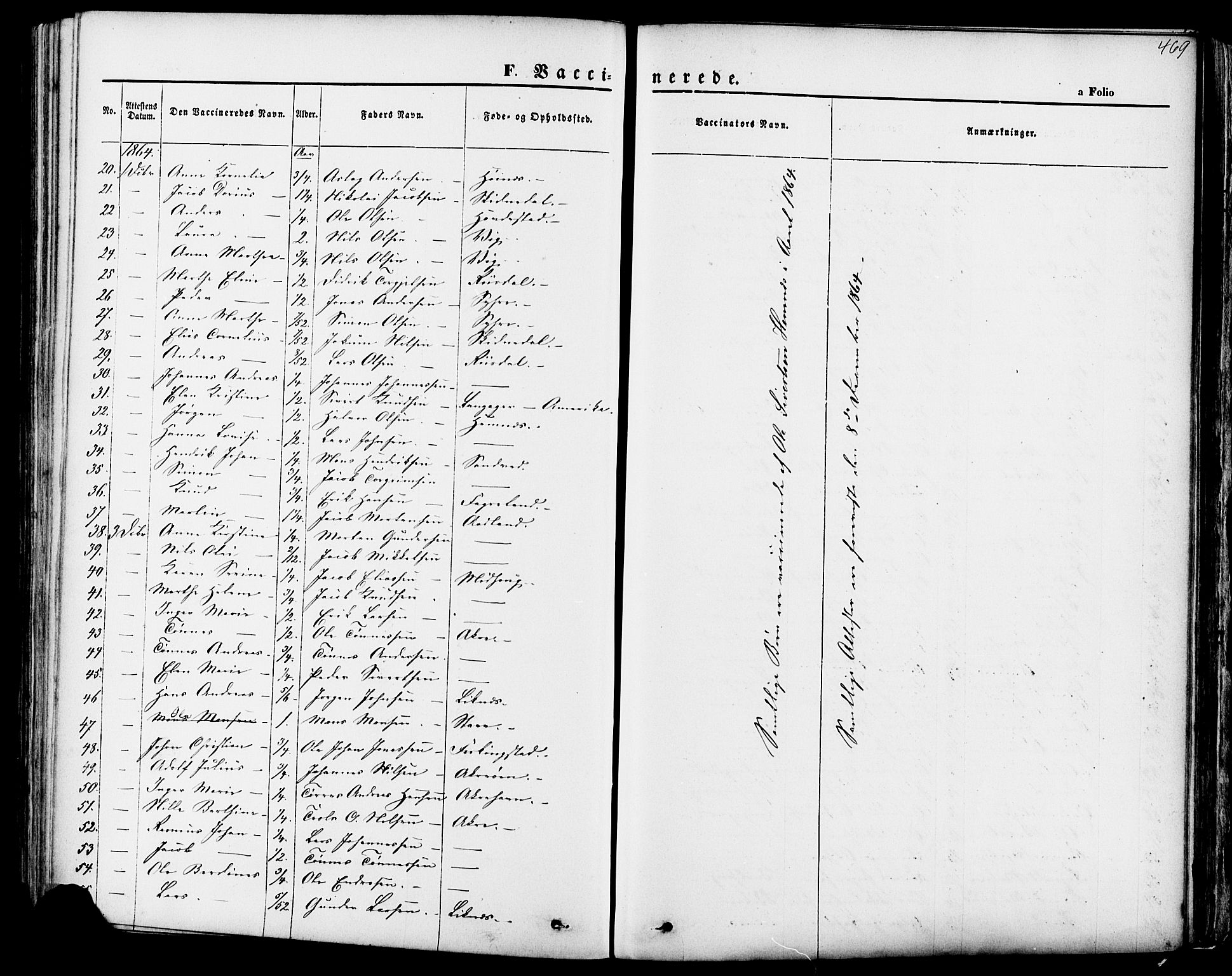 Skudenes sokneprestkontor, SAST/A -101849/H/Ha/Haa/L0006: Parish register (official) no. A 4, 1864-1881, p. 469