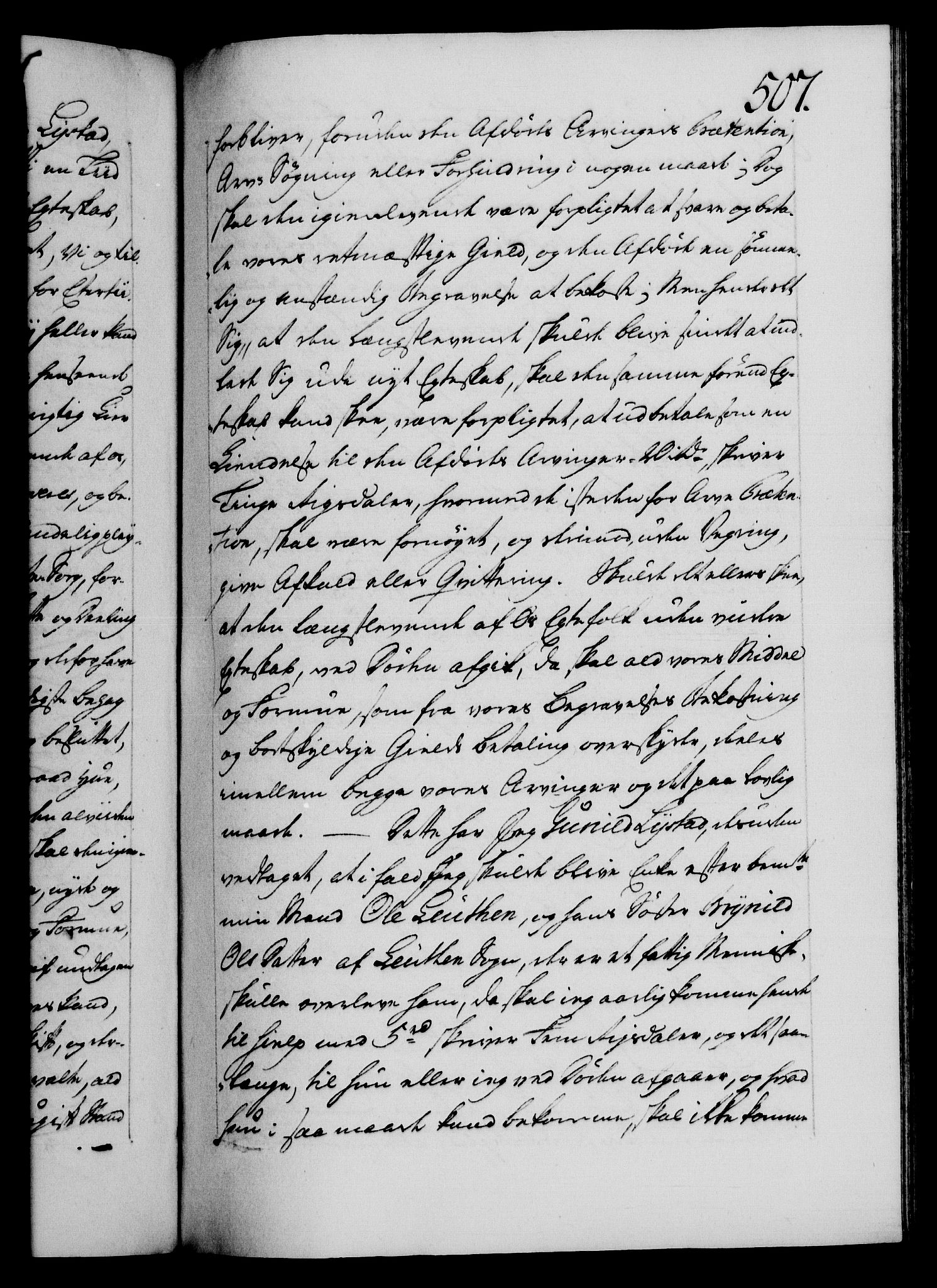 Danske Kanselli 1572-1799, AV/RA-EA-3023/F/Fc/Fca/Fcaa/L0043: Norske registre, 1766-1768, p. 507a