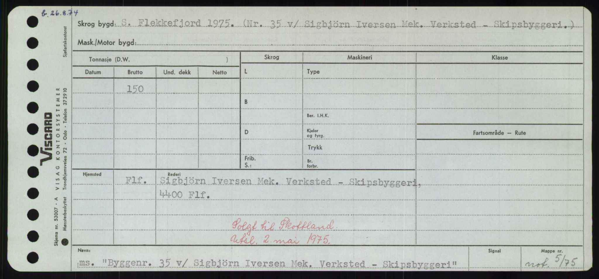 Sjøfartsdirektoratet med forløpere, Skipsmålingen, RA/S-1627/H/Hd/L0006: Fartøy, Byg-Båt, p. 371