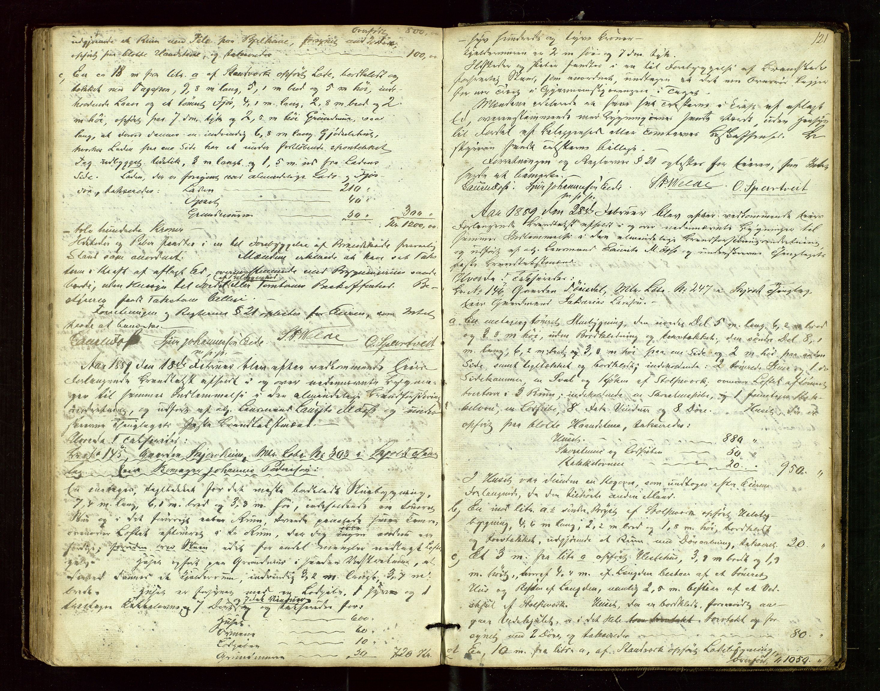 Skjold lensmannskontor, SAST/A-100182/Goa/L0001: "Brandtaxations-Protocol for Skjold Thinglaug i Ryfylke", 1853-1890, p. 120b-121a