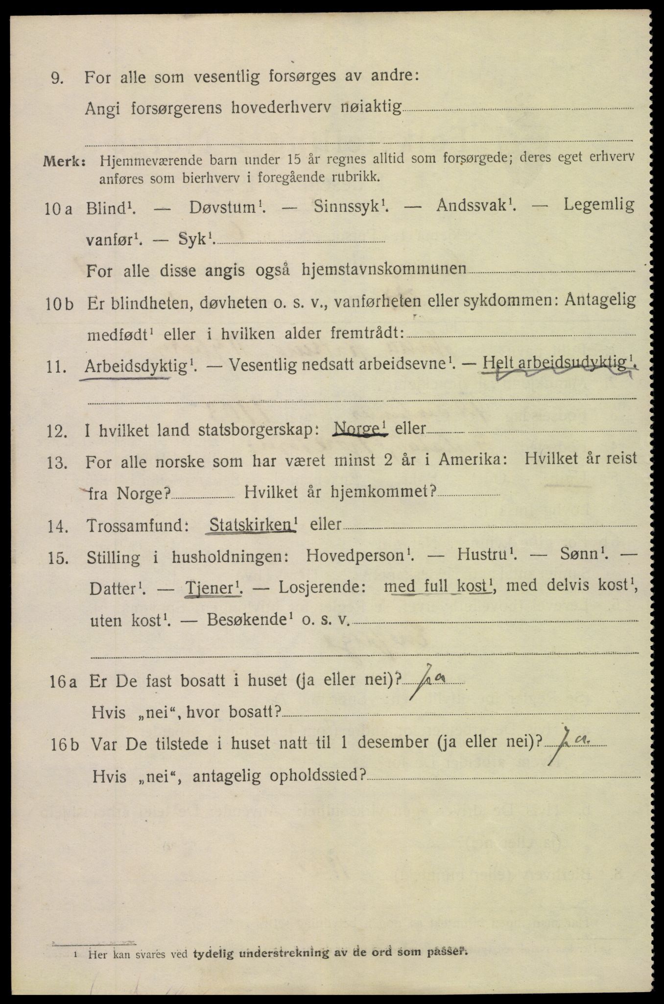 SAK, 1920 census for Grimstad, 1920, p. 6356