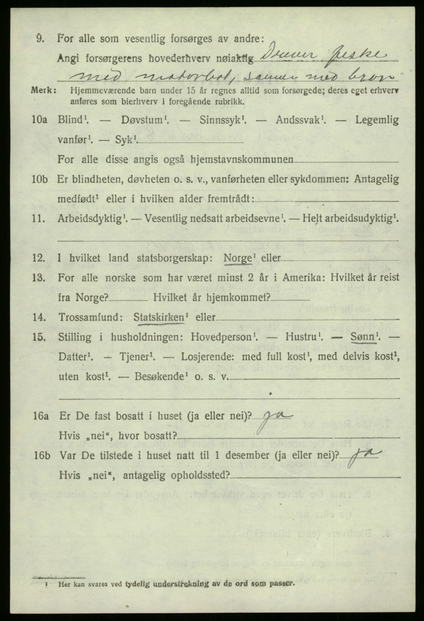 SAB, 1920 census for Kinn, 1920, p. 5340