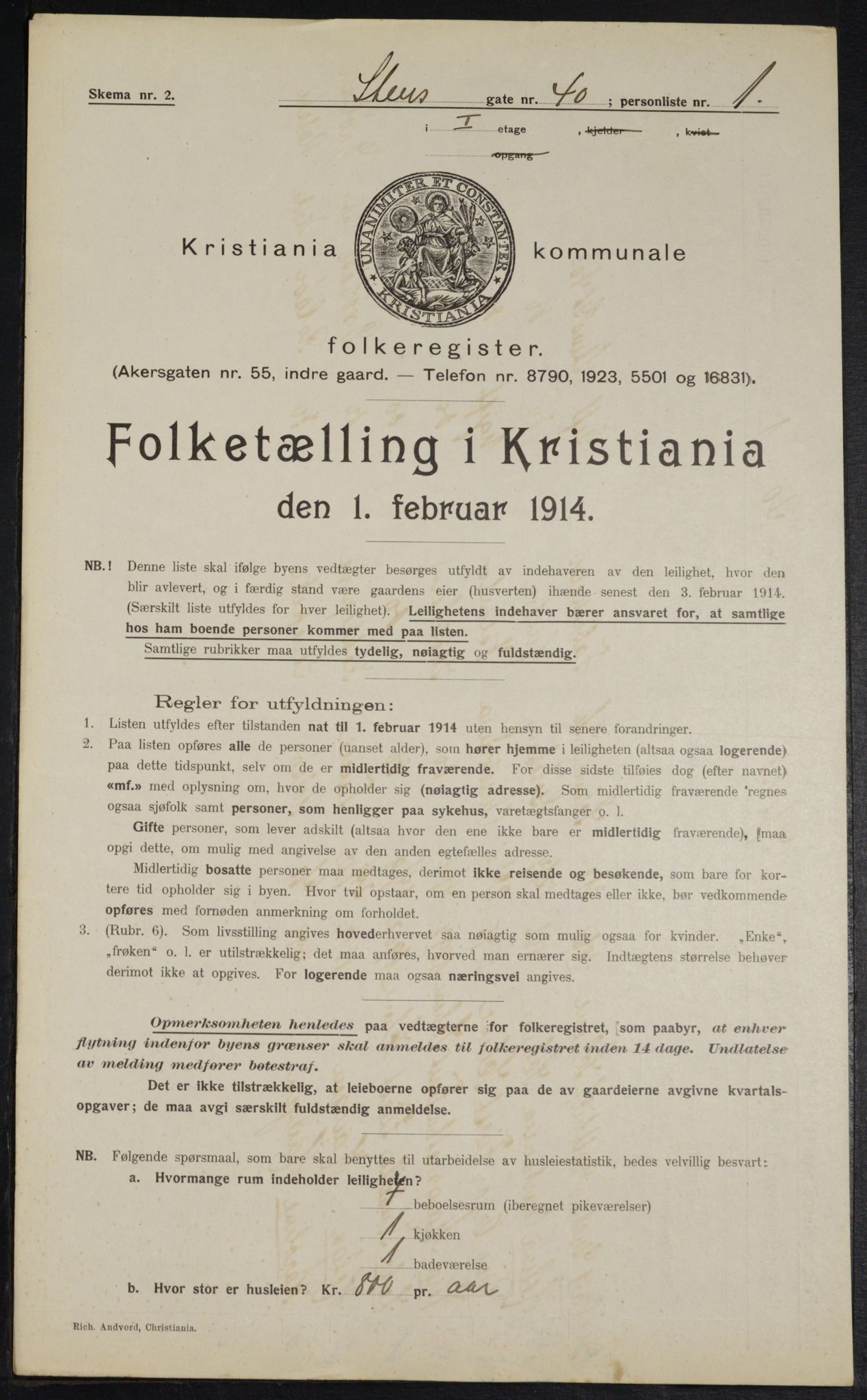 OBA, Municipal Census 1914 for Kristiania, 1914, p. 102265