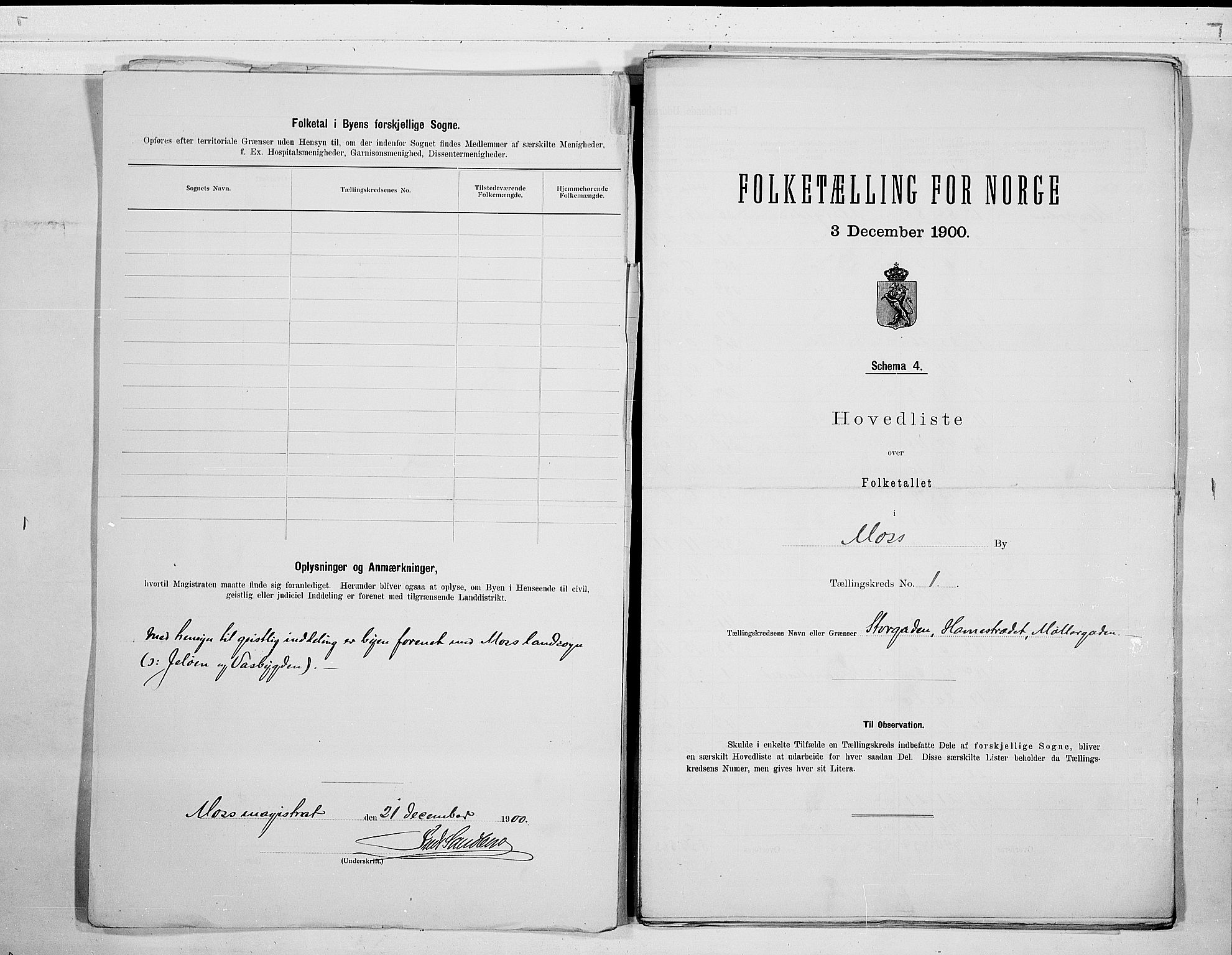 SAO, 1900 census for Moss, 1900, p. 4