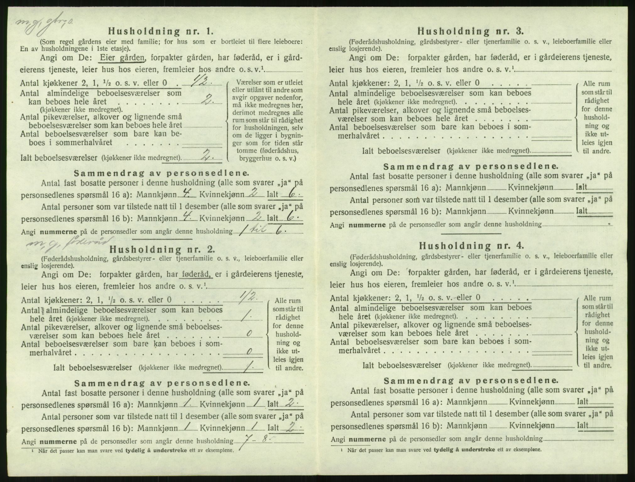 SAT, 1920 census for Aukra, 1920, p. 952