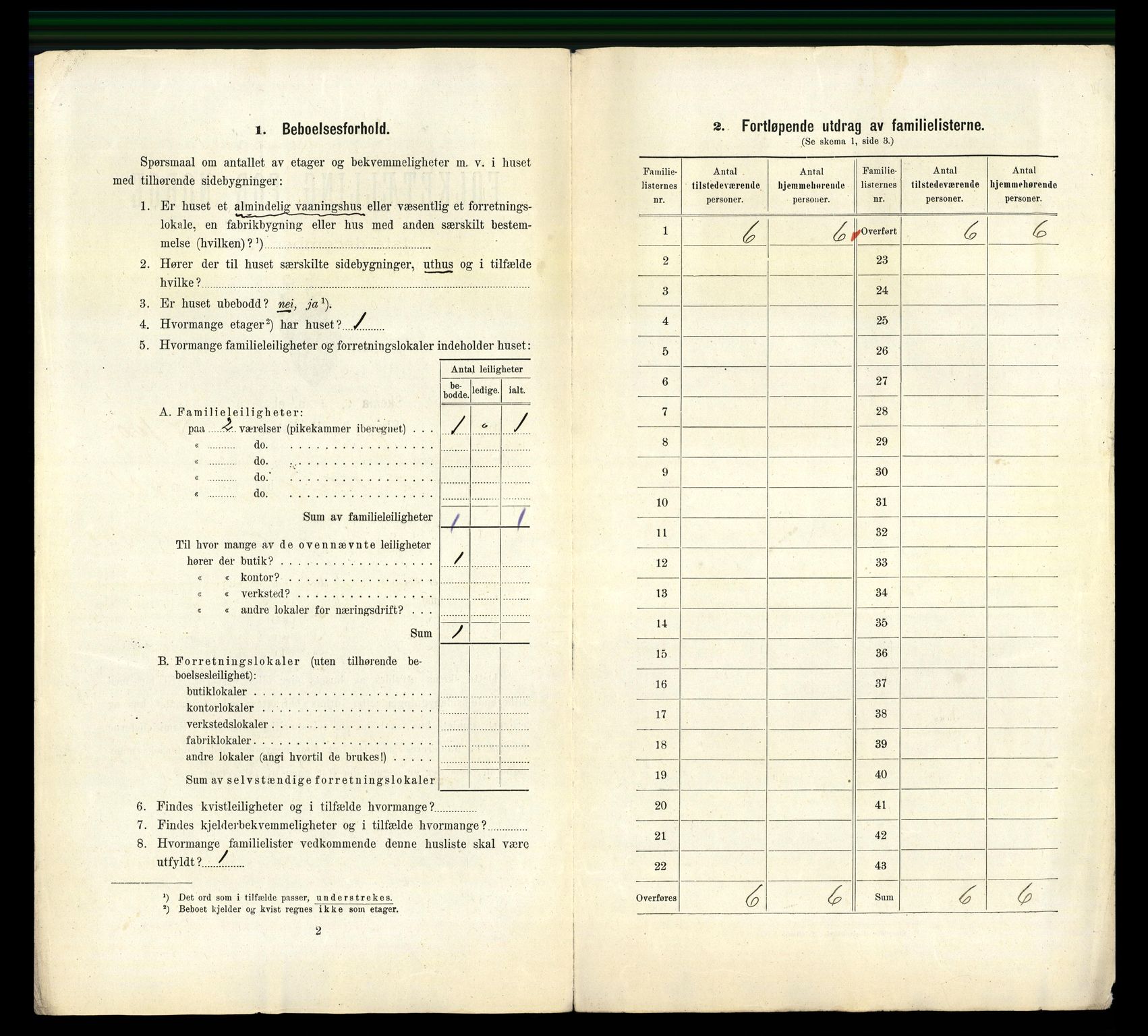 RA, 1910 census for Lillesand, 1910, p. 477