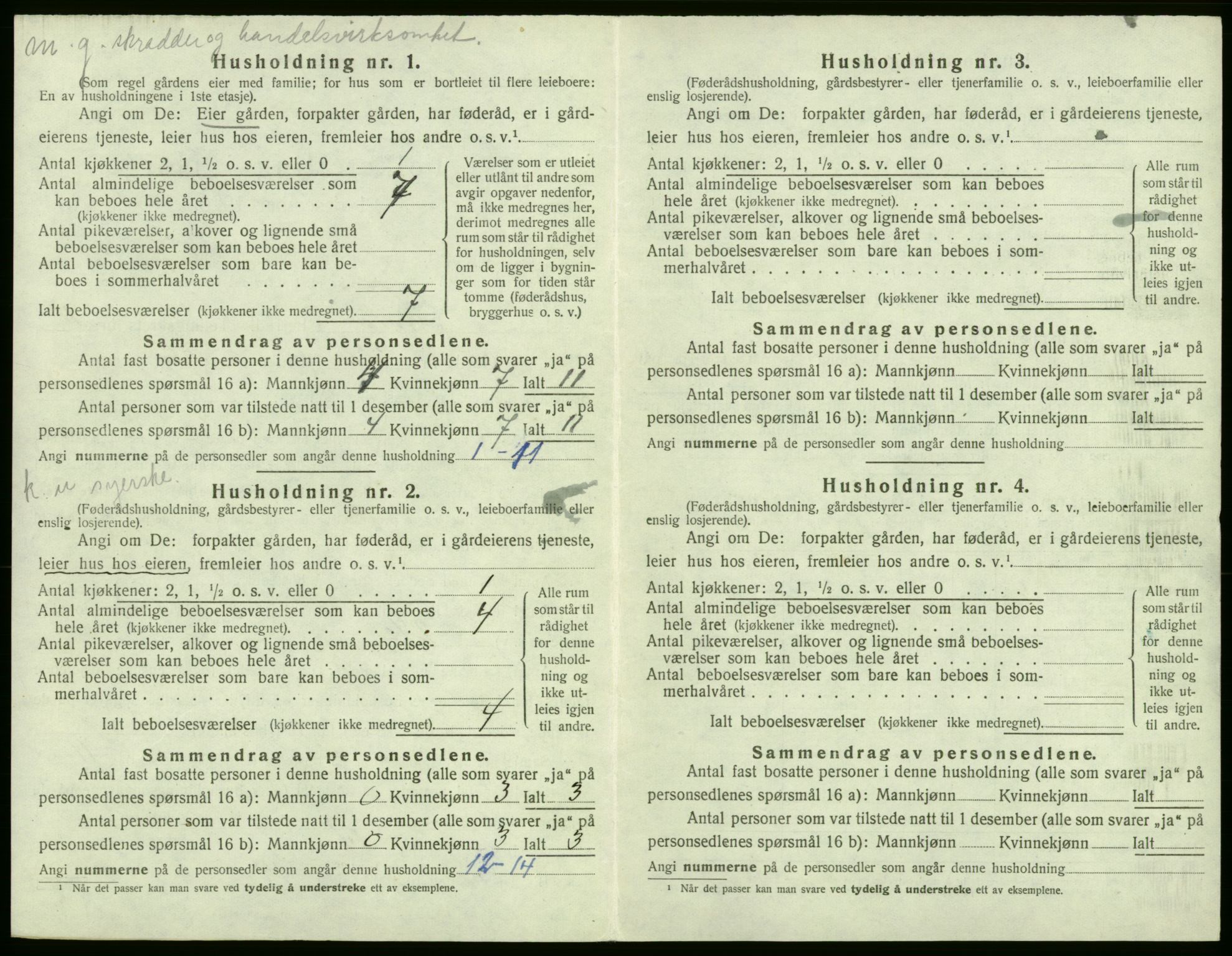 SAB, 1920 census for Stord, 1920, p. 774