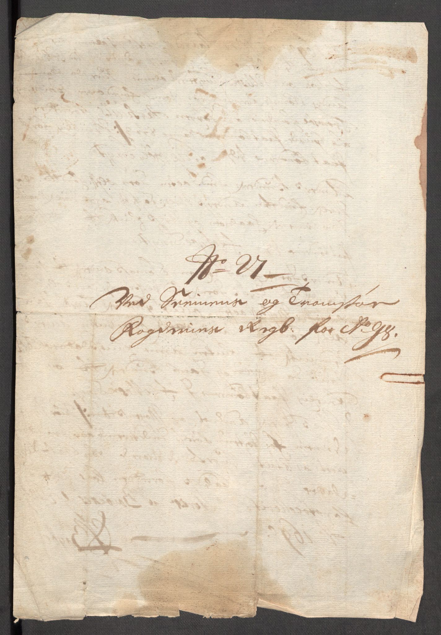 Rentekammeret inntil 1814, Reviderte regnskaper, Fogderegnskap, AV/RA-EA-4092/R68/L4754: Fogderegnskap Senja og Troms, 1697-1699, p. 254