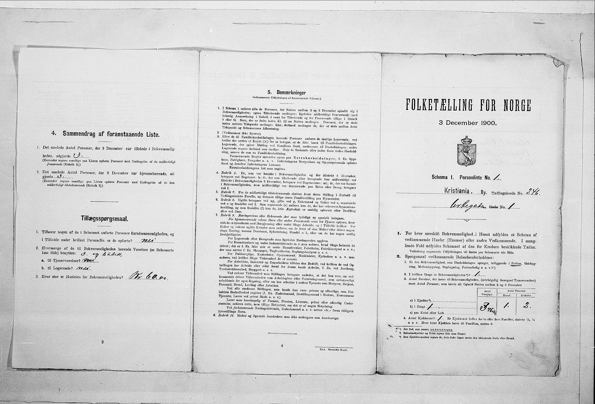 SAO, 1900 census for Kristiania, 1900, p. 108439