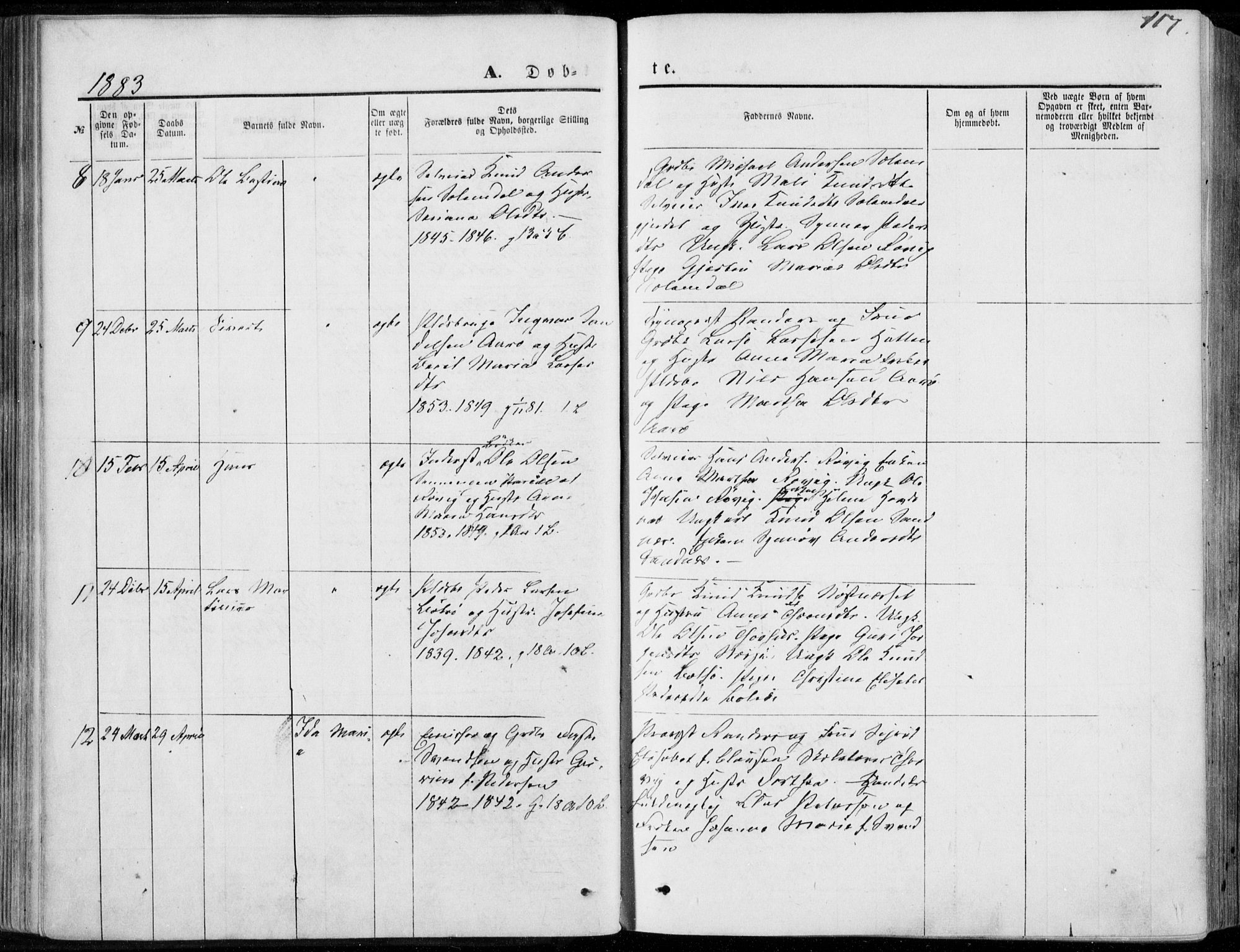 Ministerialprotokoller, klokkerbøker og fødselsregistre - Møre og Romsdal, AV/SAT-A-1454/555/L0655: Parish register (official) no. 555A05, 1869-1886, p. 117