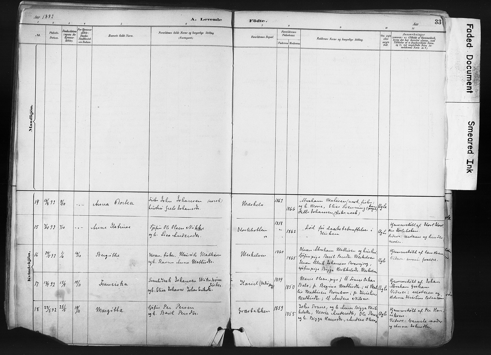 Nesseby sokneprestkontor, AV/SATØ-S-1330/H/Ha/L0006kirke: Parish register (official) no. 6, 1885-1985, p. 33