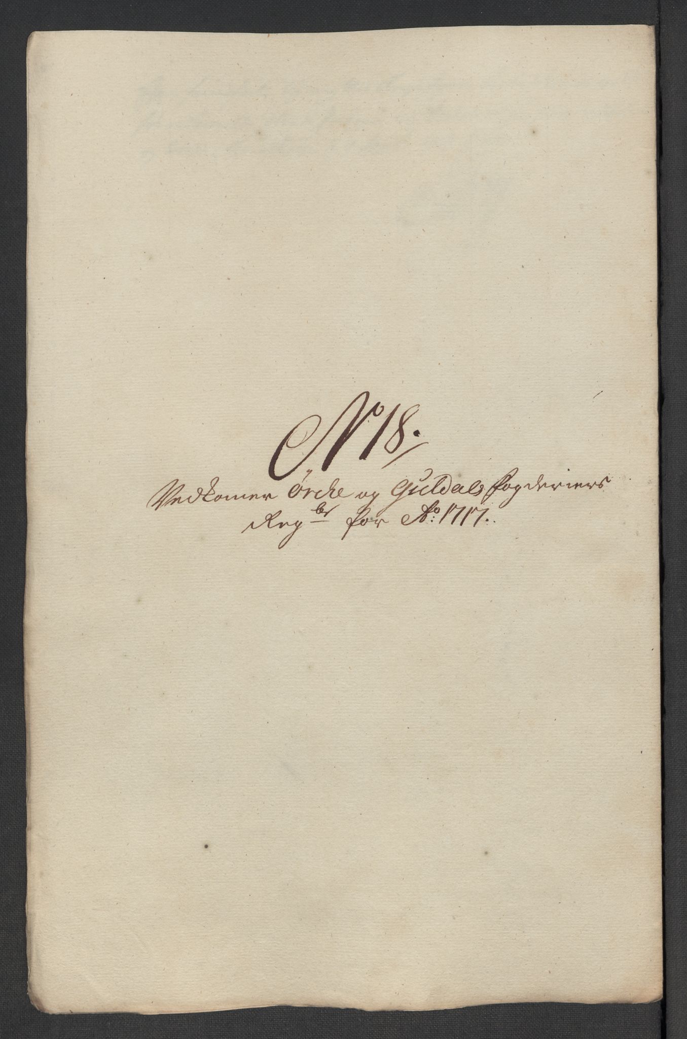 Rentekammeret inntil 1814, Reviderte regnskaper, Fogderegnskap, RA/EA-4092/R60/L3969: Fogderegnskap Orkdal og Gauldal, 1717, p. 197