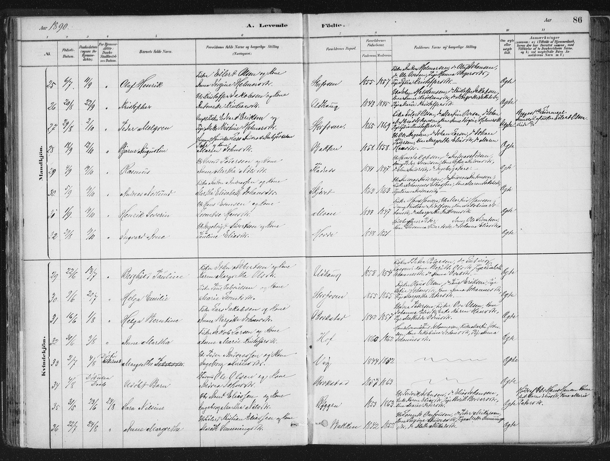 Ministerialprotokoller, klokkerbøker og fødselsregistre - Sør-Trøndelag, AV/SAT-A-1456/659/L0739: Parish register (official) no. 659A09, 1879-1893, p. 86