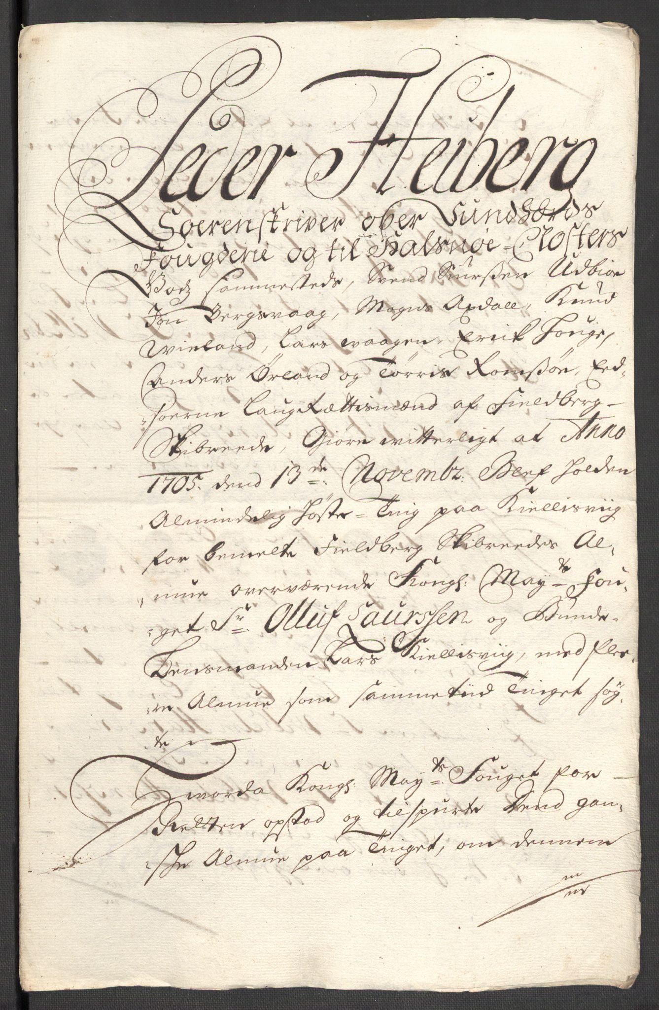 Rentekammeret inntil 1814, Reviderte regnskaper, Fogderegnskap, AV/RA-EA-4092/R48/L2983: Fogderegnskap Sunnhordland og Hardanger, 1705, p. 210