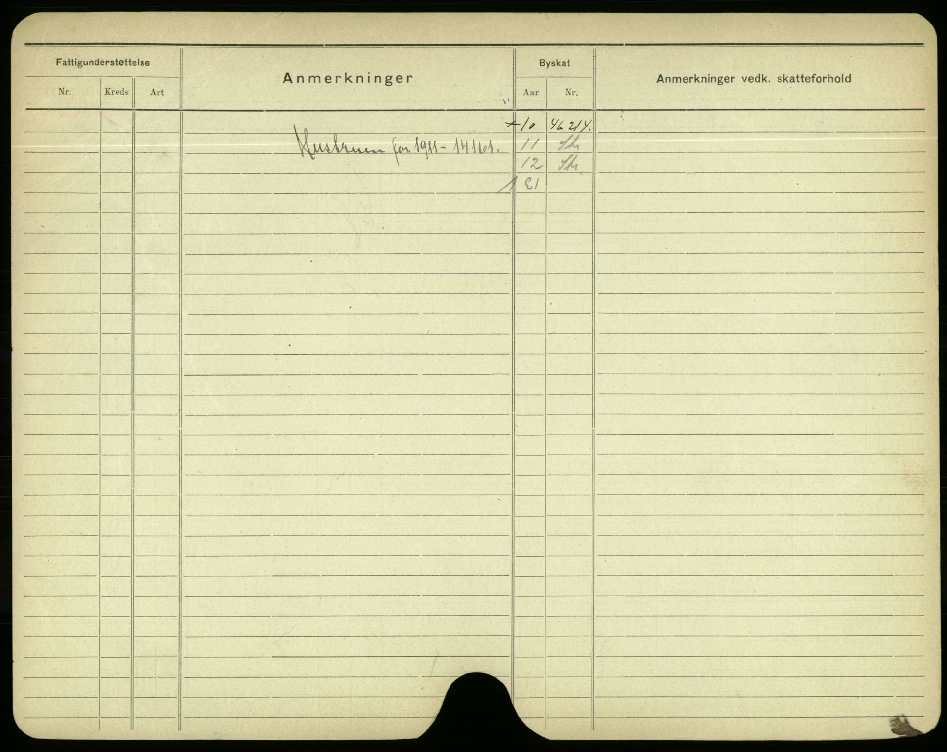 Oslo folkeregister, Registerkort, AV/SAO-A-11715/F/Fa/Fac/L0003: Menn, 1906-1914, p. 1027b