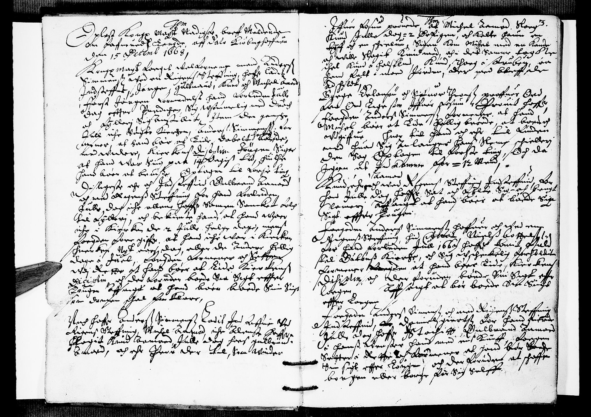 Øvre Romerike sorenskriveri, AV/SAO-A-10649/F/Fb/L0013: Tingbok 13, 1669-1670, p. 2b-3a