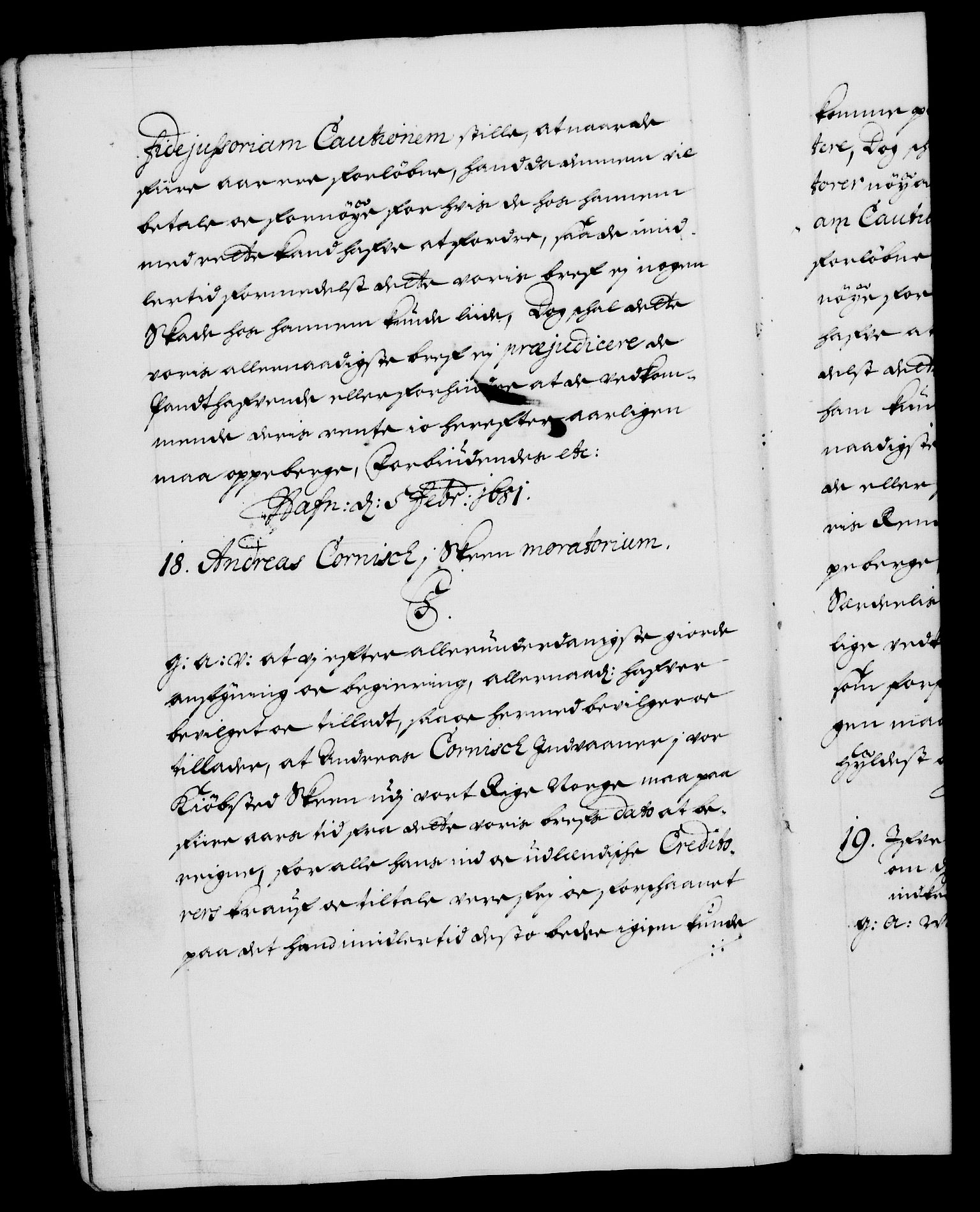 Danske Kanselli 1572-1799, AV/RA-EA-3023/F/Fc/Fca/Fcaa/L0013: Norske registre (mikrofilm), 1681-1684, p. 17b
