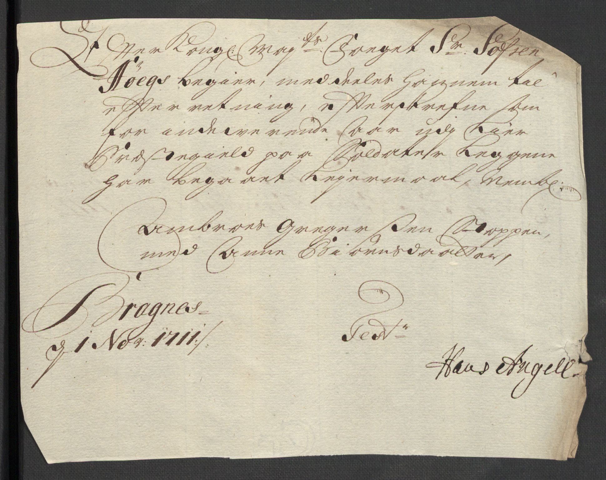 Rentekammeret inntil 1814, Reviderte regnskaper, Fogderegnskap, AV/RA-EA-4092/R31/L1705: Fogderegnskap Hurum, Røyken, Eiker, Lier og Buskerud, 1711, p. 29