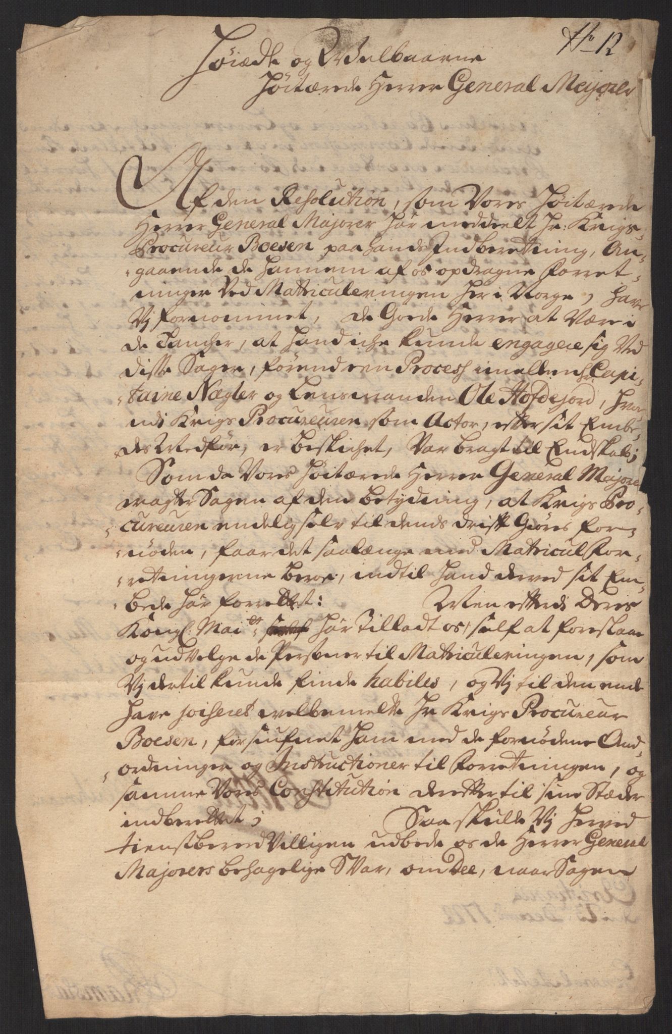 Kommanderende general (KG I) med Det norske krigsdirektorium, AV/RA-EA-5419/D/L0060: Stattholderens, stiftamtmenns og amtmenns brev, 1720-1730, p. 182