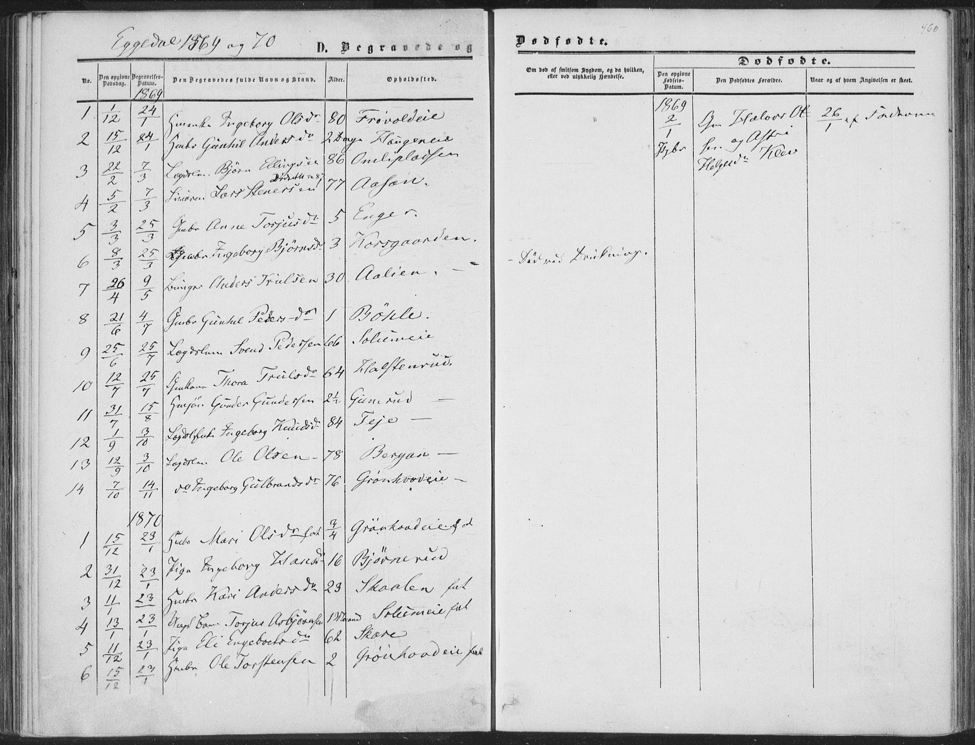 Sigdal kirkebøker, SAKO/A-245/F/Fa/L0009b: Parish register (official) no. I 9B, 1860-1871, p. 460