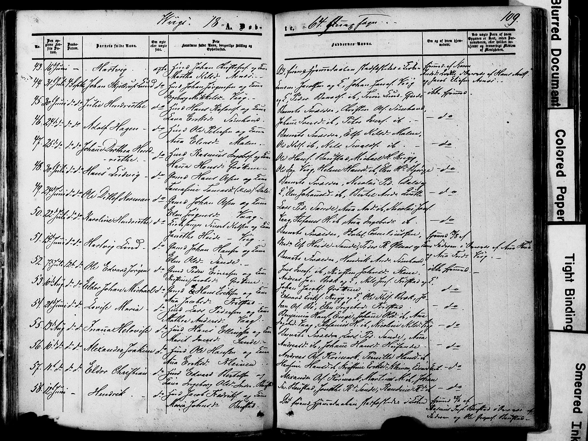 Ministerialprotokoller, klokkerbøker og fødselsregistre - Nordland, AV/SAT-A-1459/812/L0176: Parish register (official) no. 812A05, 1834-1874, p. 109