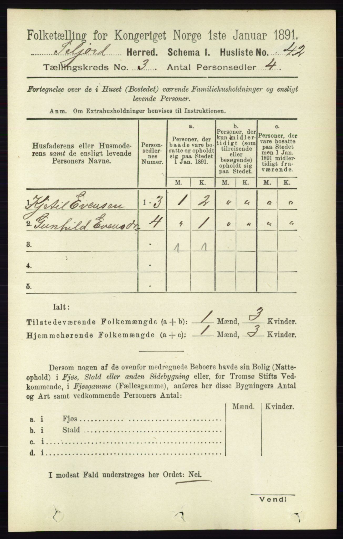 RA, 1891 census for 0828 Seljord, 1891, p. 976