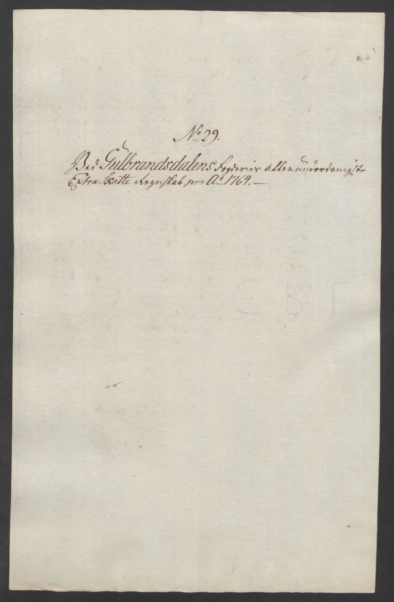 Rentekammeret inntil 1814, Reviderte regnskaper, Fogderegnskap, RA/EA-4092/R17/L1266: Ekstraskatten Gudbrandsdal, 1762-1766, p. 381
