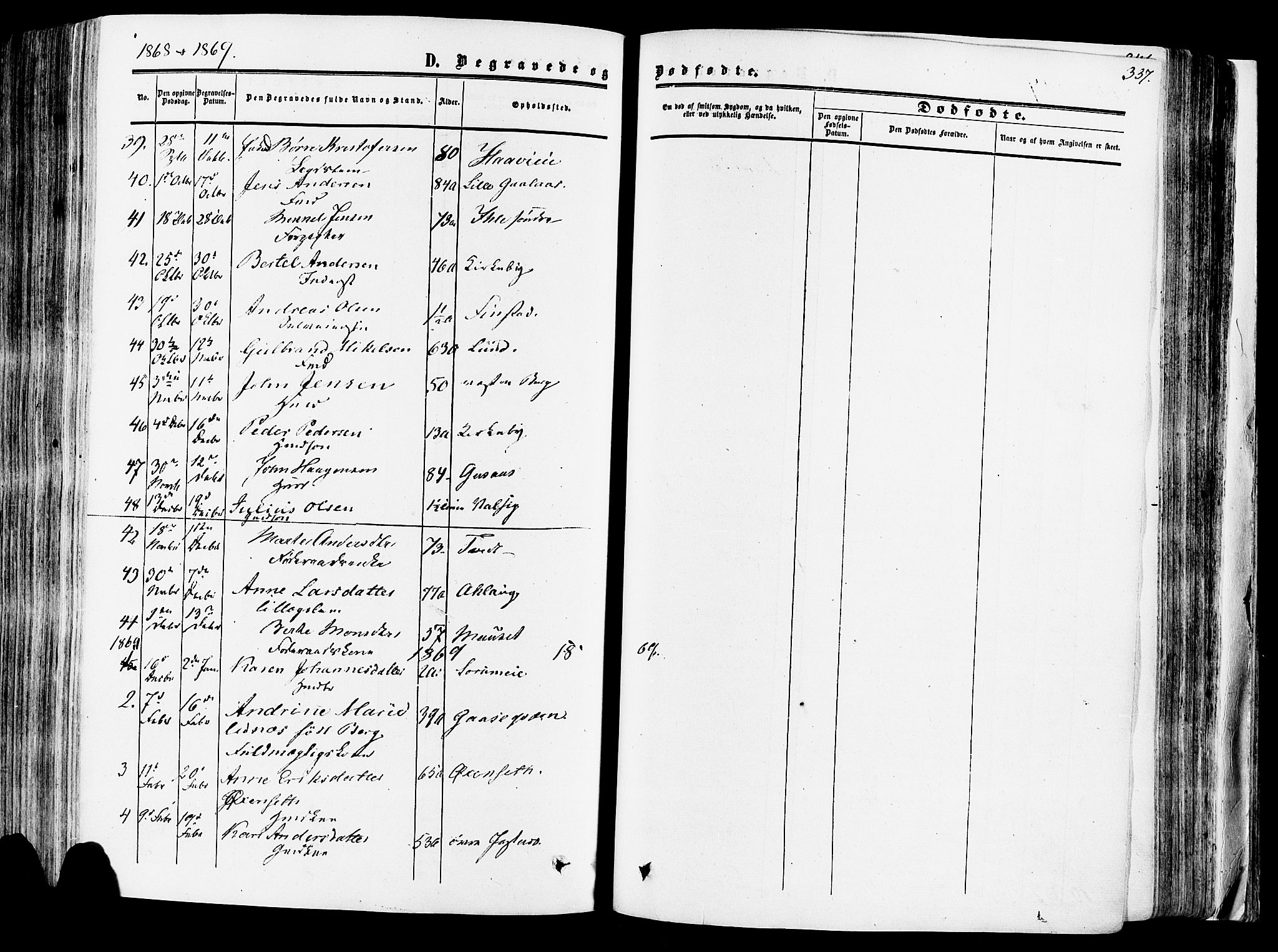 Vang prestekontor, Hedmark, SAH/PREST-008/H/Ha/Haa/L0013: Parish register (official) no. 13, 1855-1879, p. 337