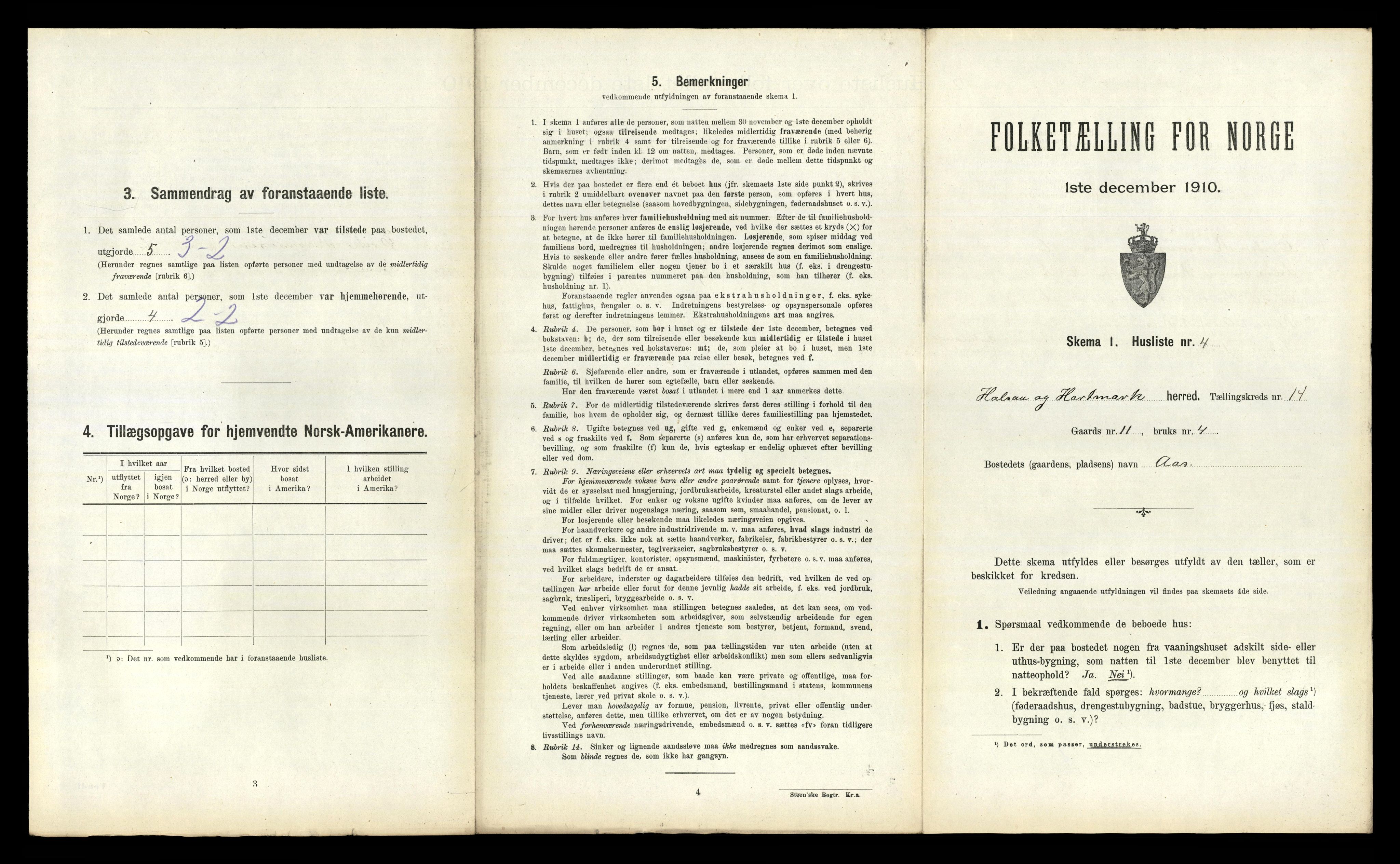 RA, 1910 census for Halse og Harkmark, 1910, p. 1348