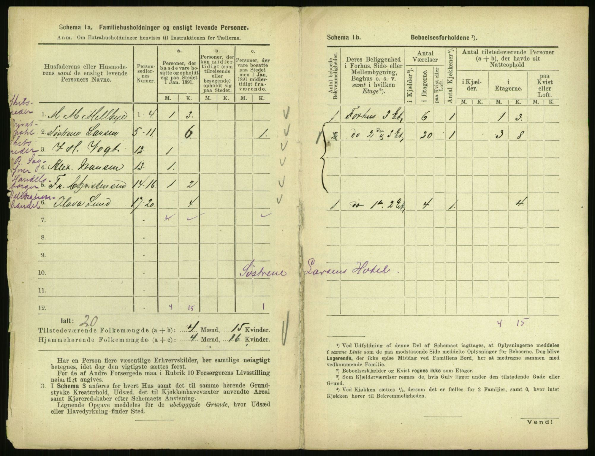 RA, 1891 census for 0301 Kristiania, 1891, p. 48518