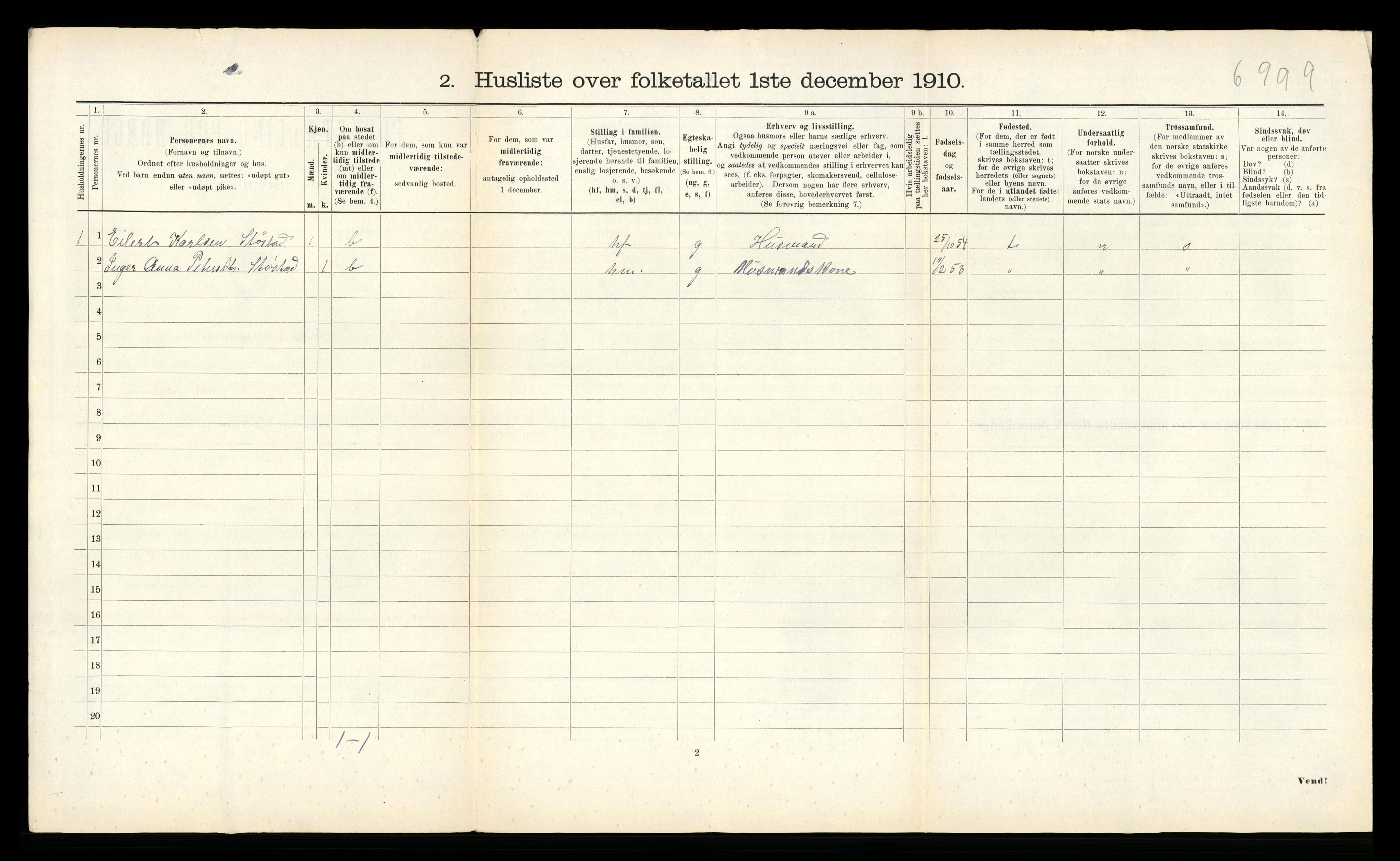 RA, 1910 census for Kvam, 1910, p. 30