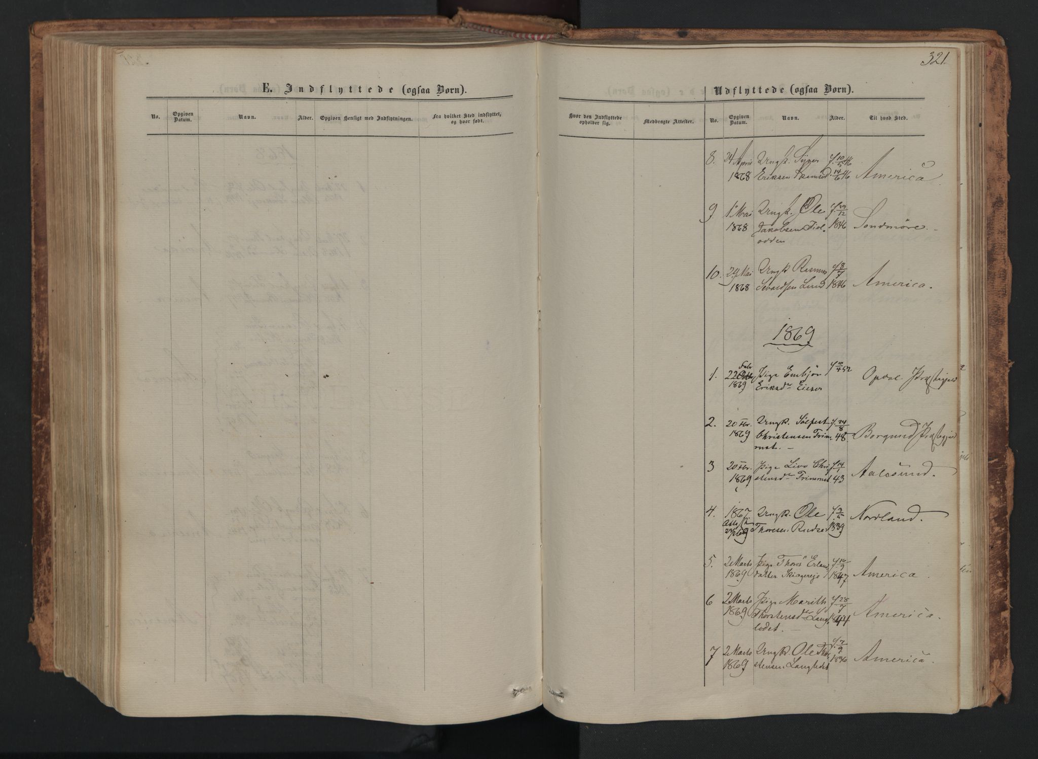 Skjåk prestekontor, SAH/PREST-072/H/Ha/Haa/L0001: Parish register (official) no. 1, 1863-1879, p. 321