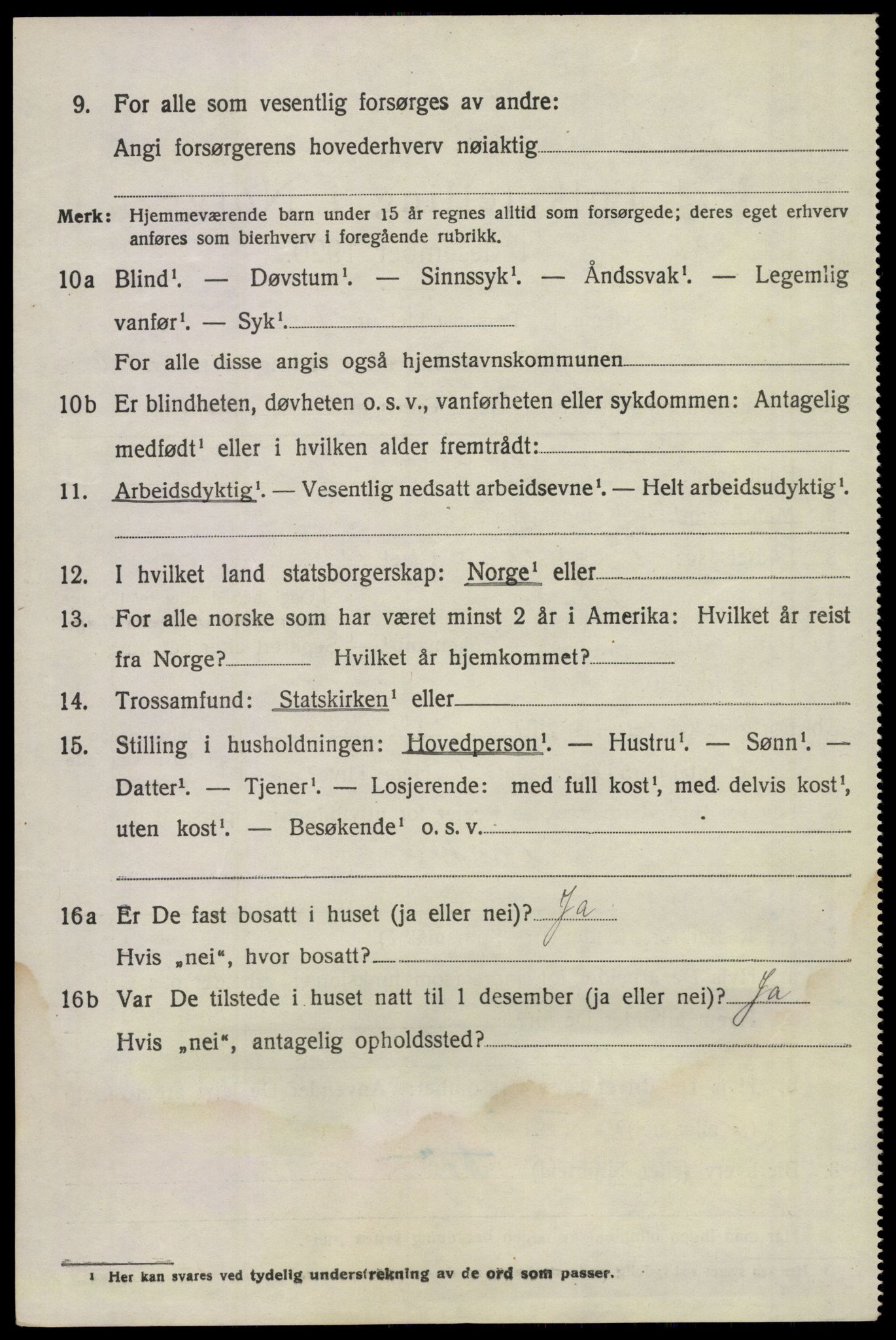 SAKO, 1920 census for Våle, 1920, p. 5037