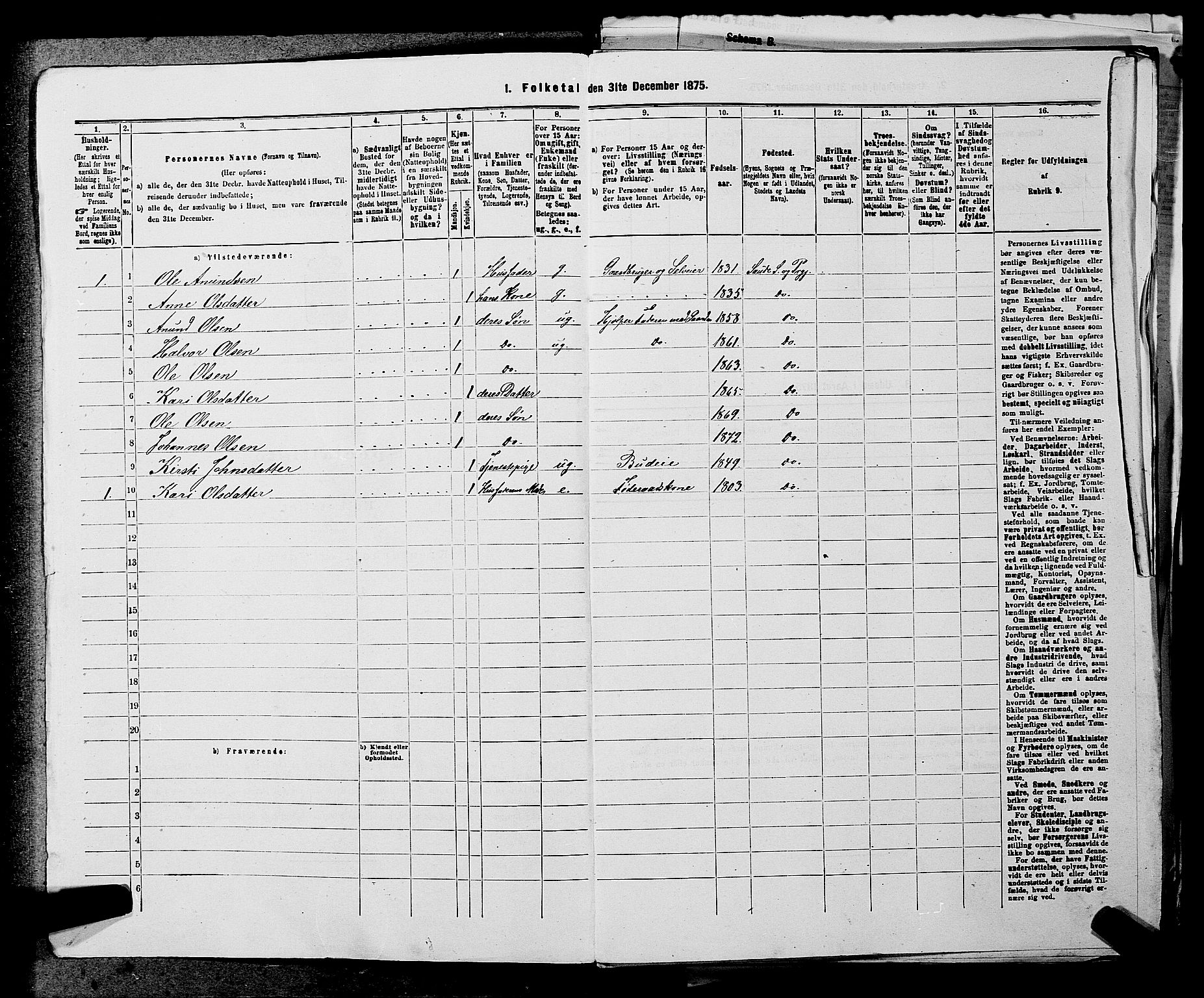 SAKO, 1875 census for 0822P Sauherad, 1875, p. 294