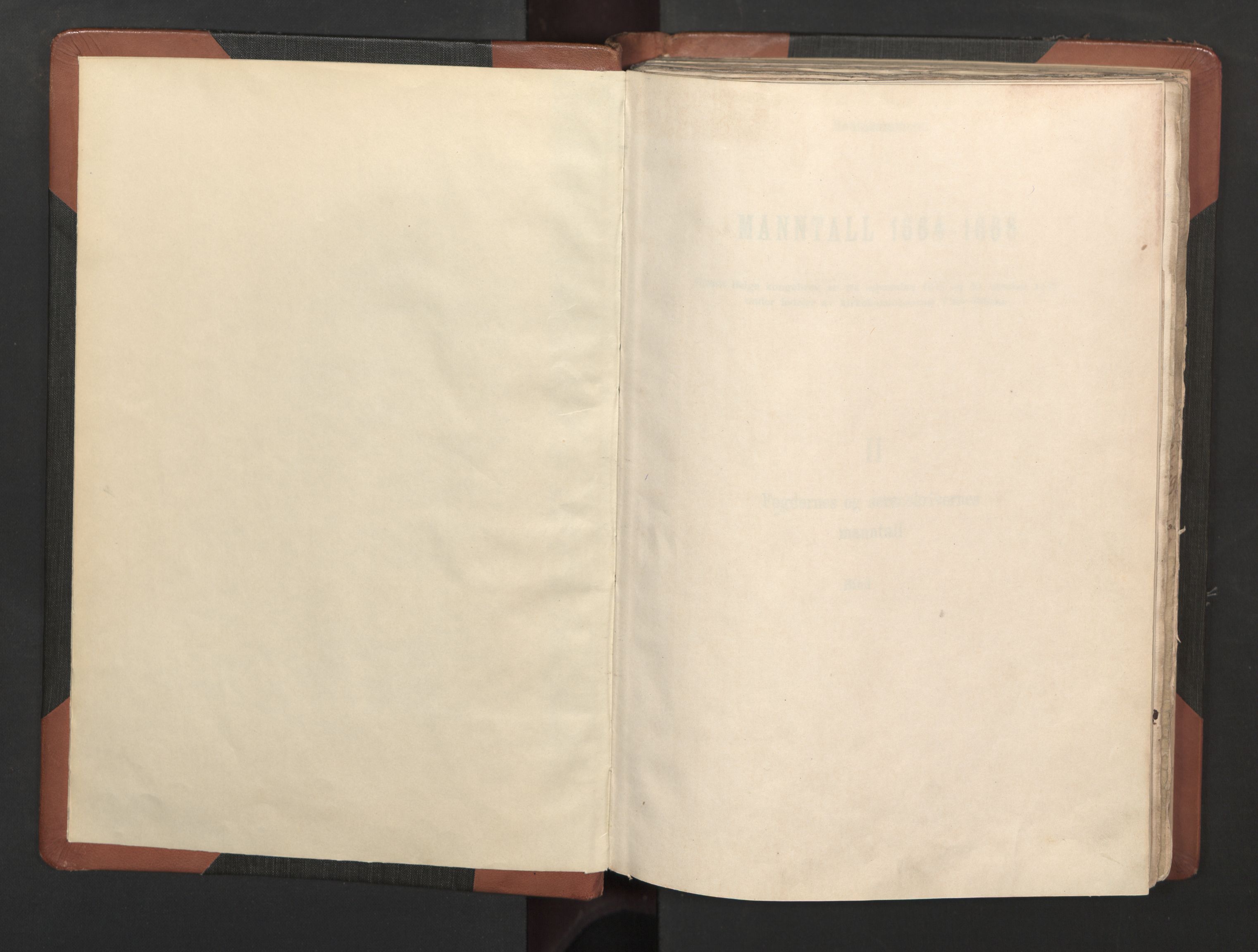RA, Bailiff's Census 1664-1666, no. 14: Hardanger len, Ytre Sogn fogderi and Indre Sogn fogderi, 1664-1665