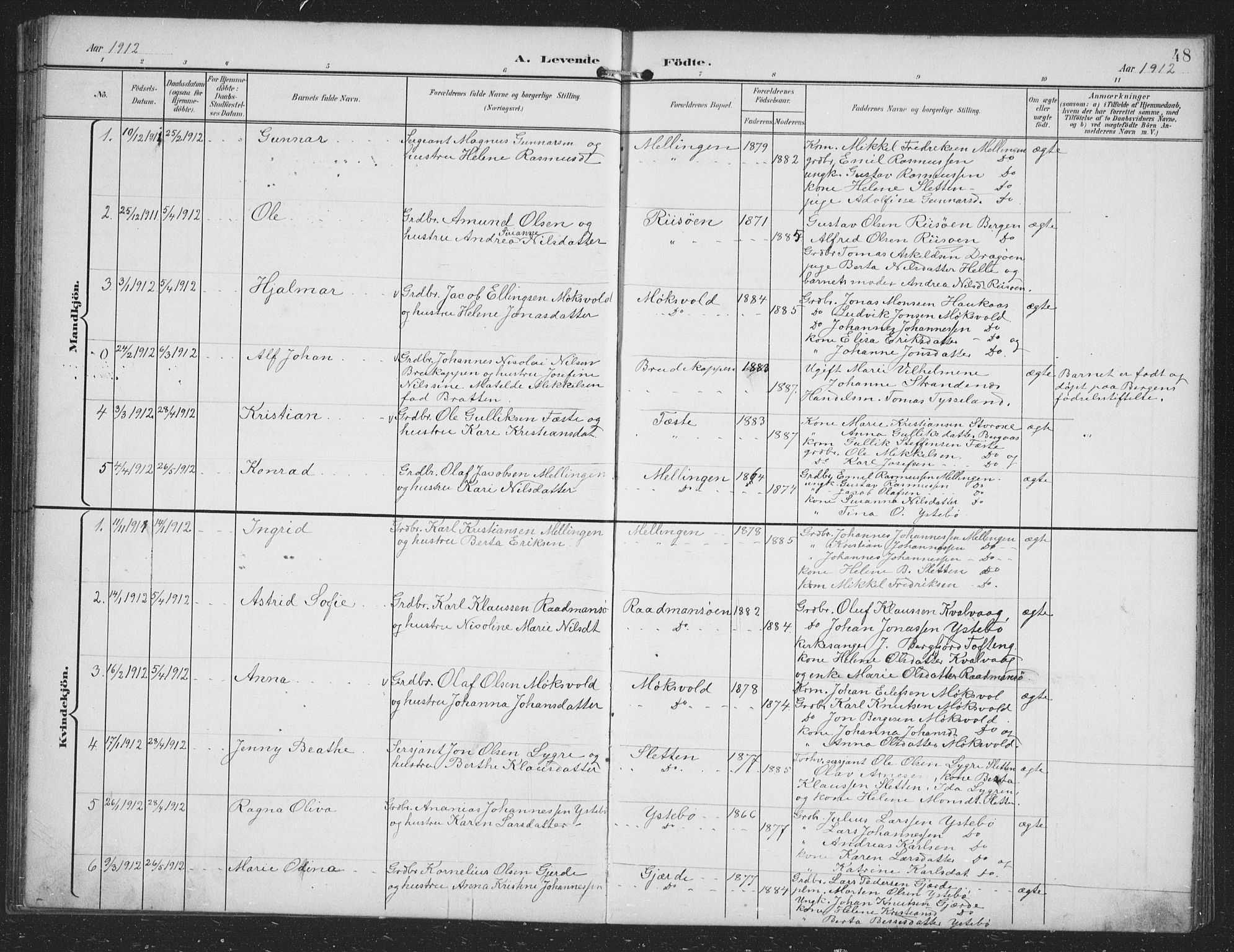 Alversund Sokneprestembete, AV/SAB-A-73901/H/Ha/Hab: Parish register (copy) no. B 4, 1897-1914, p. 48