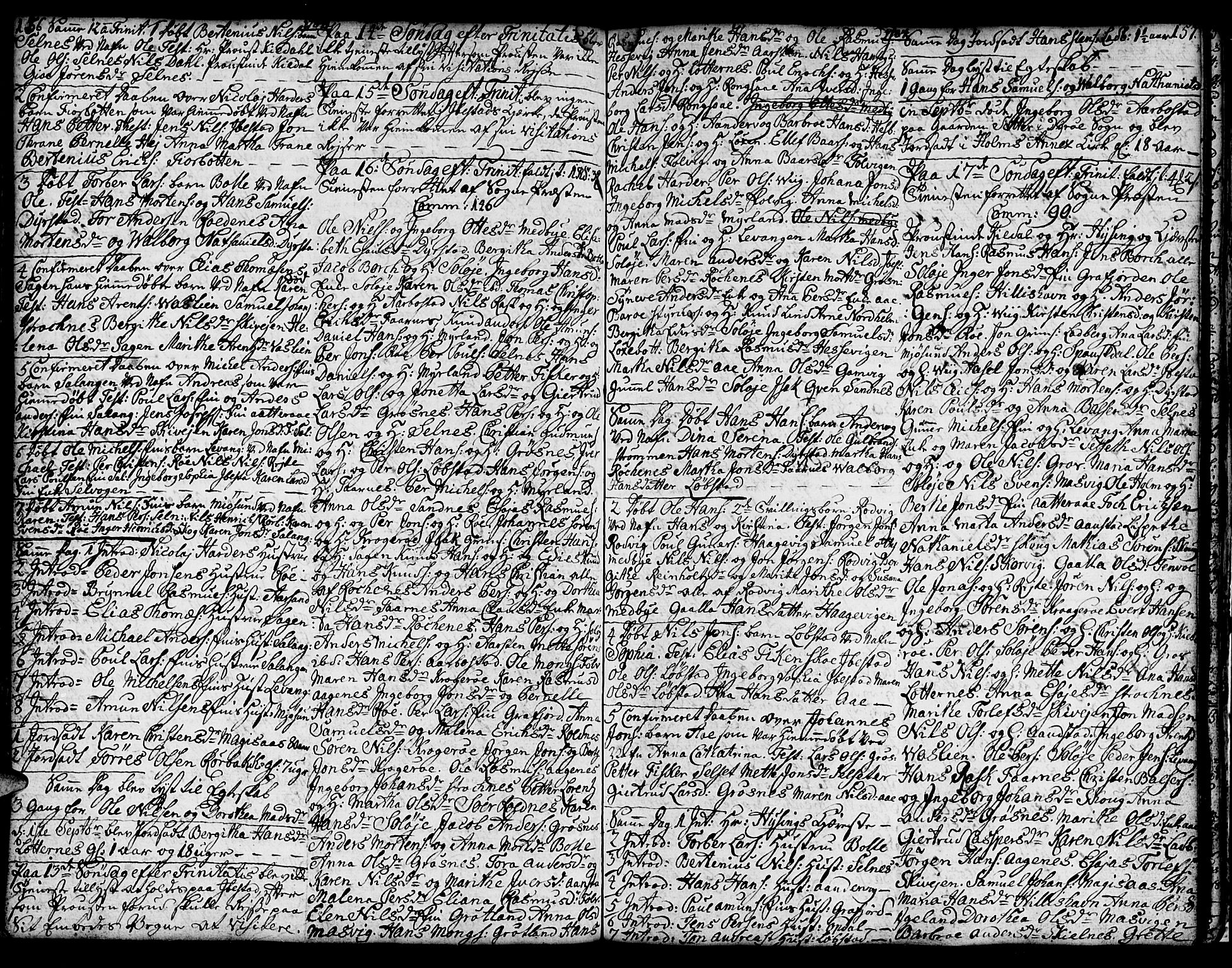 Ibestad sokneprestembete, SATØ/S-0077/H/Ha/Hab/L0001klokker: Parish register (copy) no. 1, 1776-1808, p. 156-157