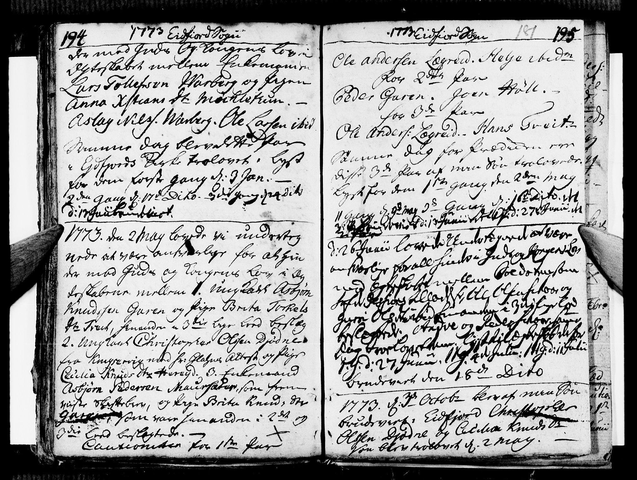 Ulvik sokneprestembete, SAB/A-78801/H/Haa: Parish register (official) no. A 9, 1743-1792, p. 181
