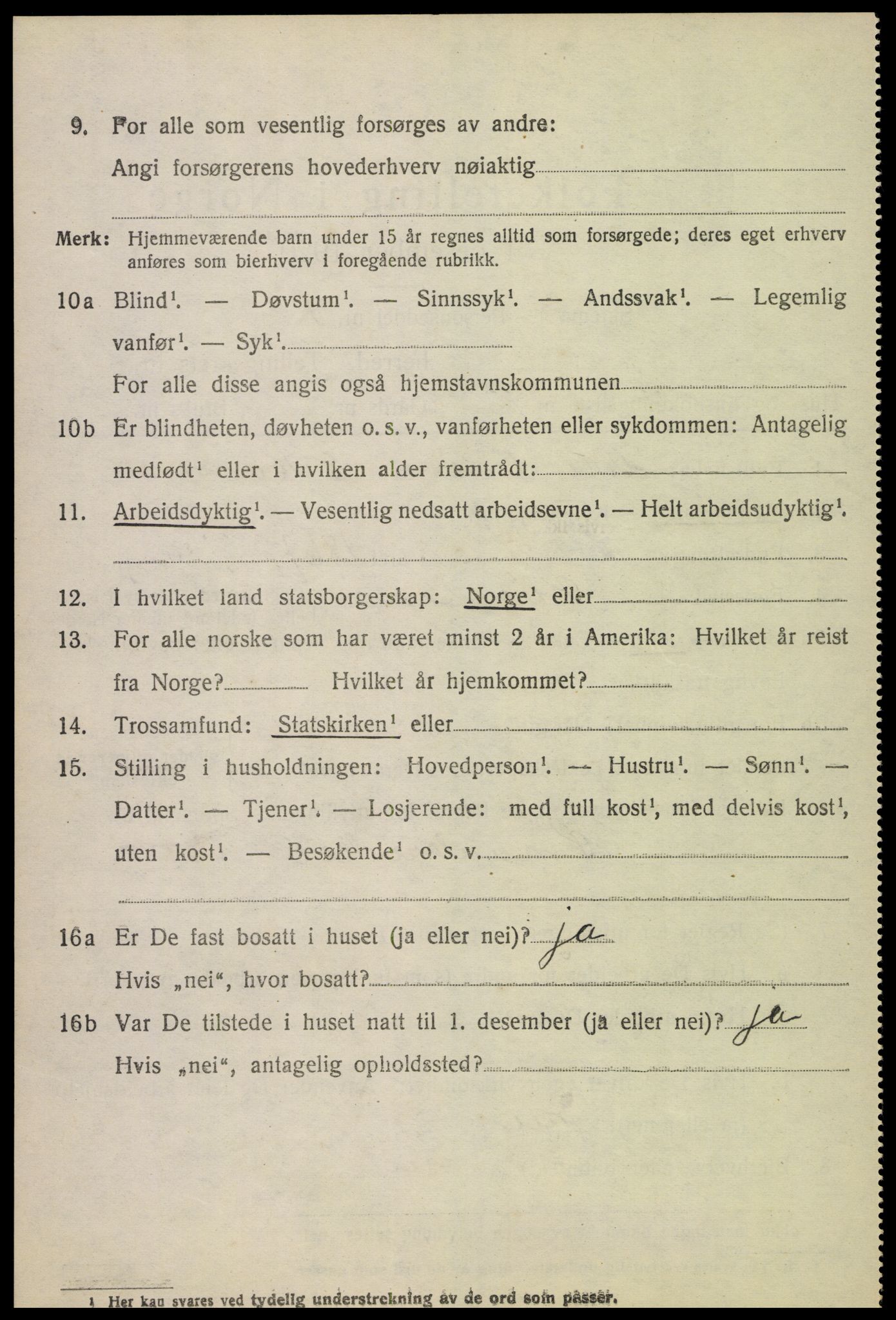 SAH, 1920 census for Fåberg, 1920, p. 11767